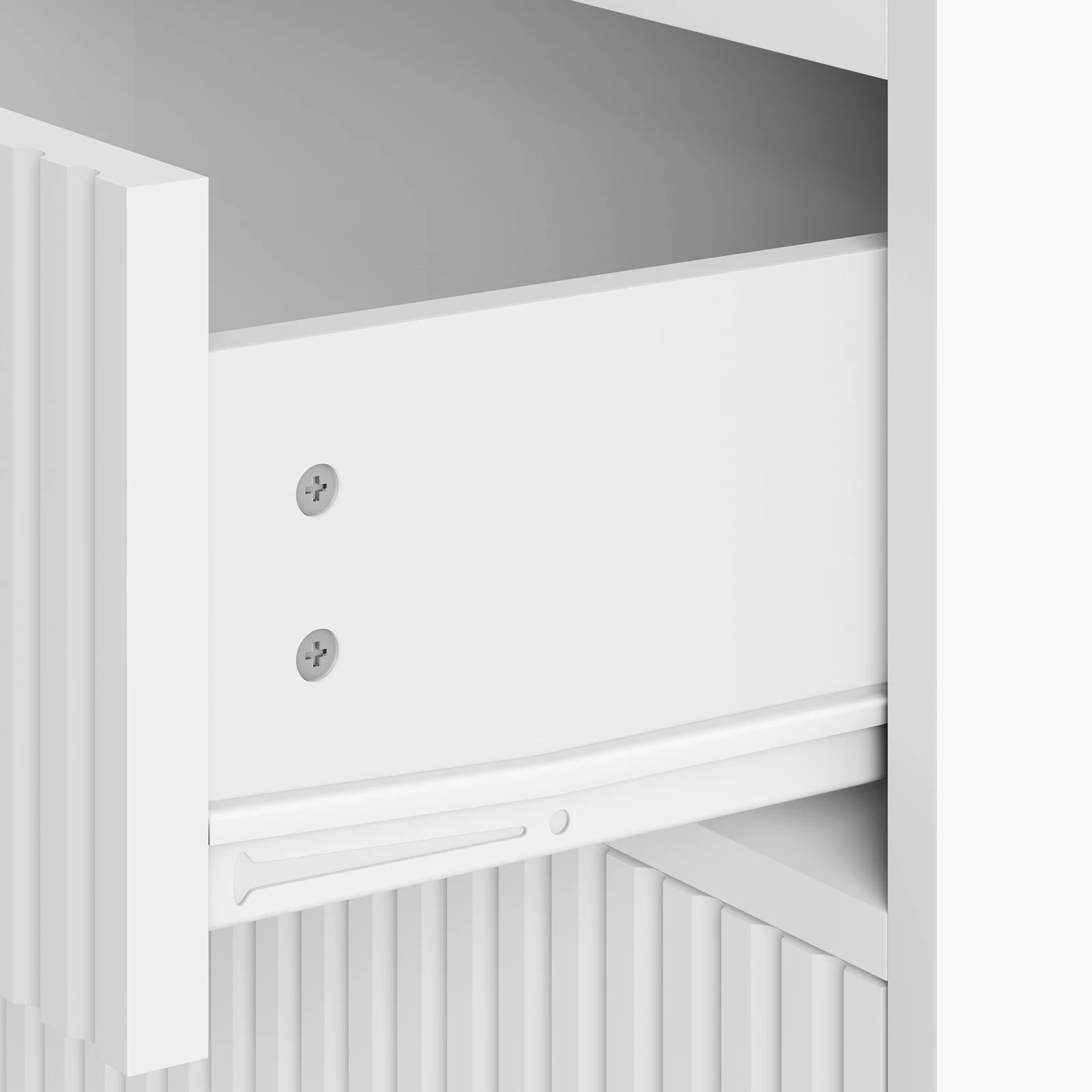 8 Alfordson 4 Chest of Drawers Modern Storage Cabinet Dresser Tallboy - White, 8 of 10