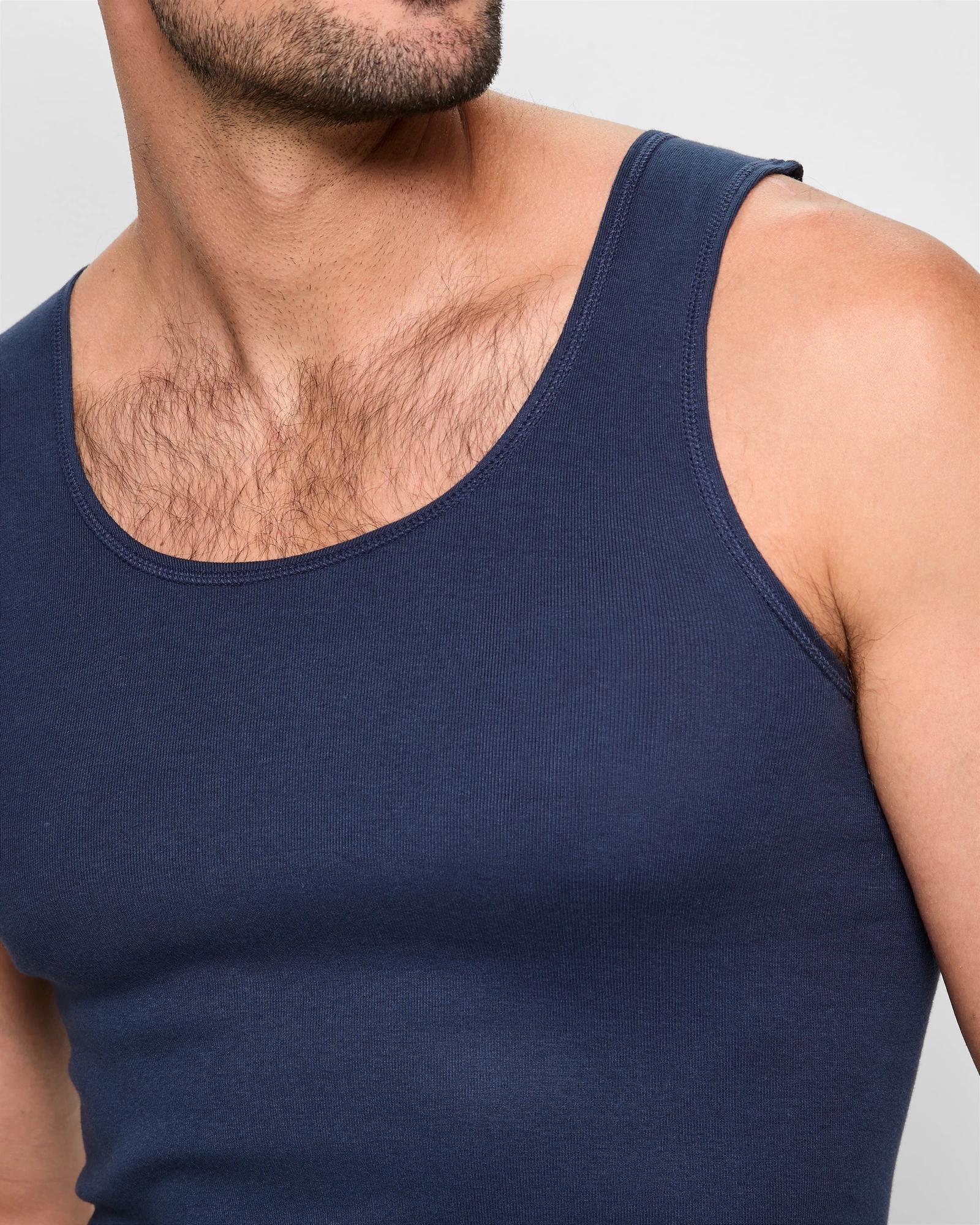 5 Australian Cotton Athletic Singlet - Maxx NAVY BLUE, 5 of 5