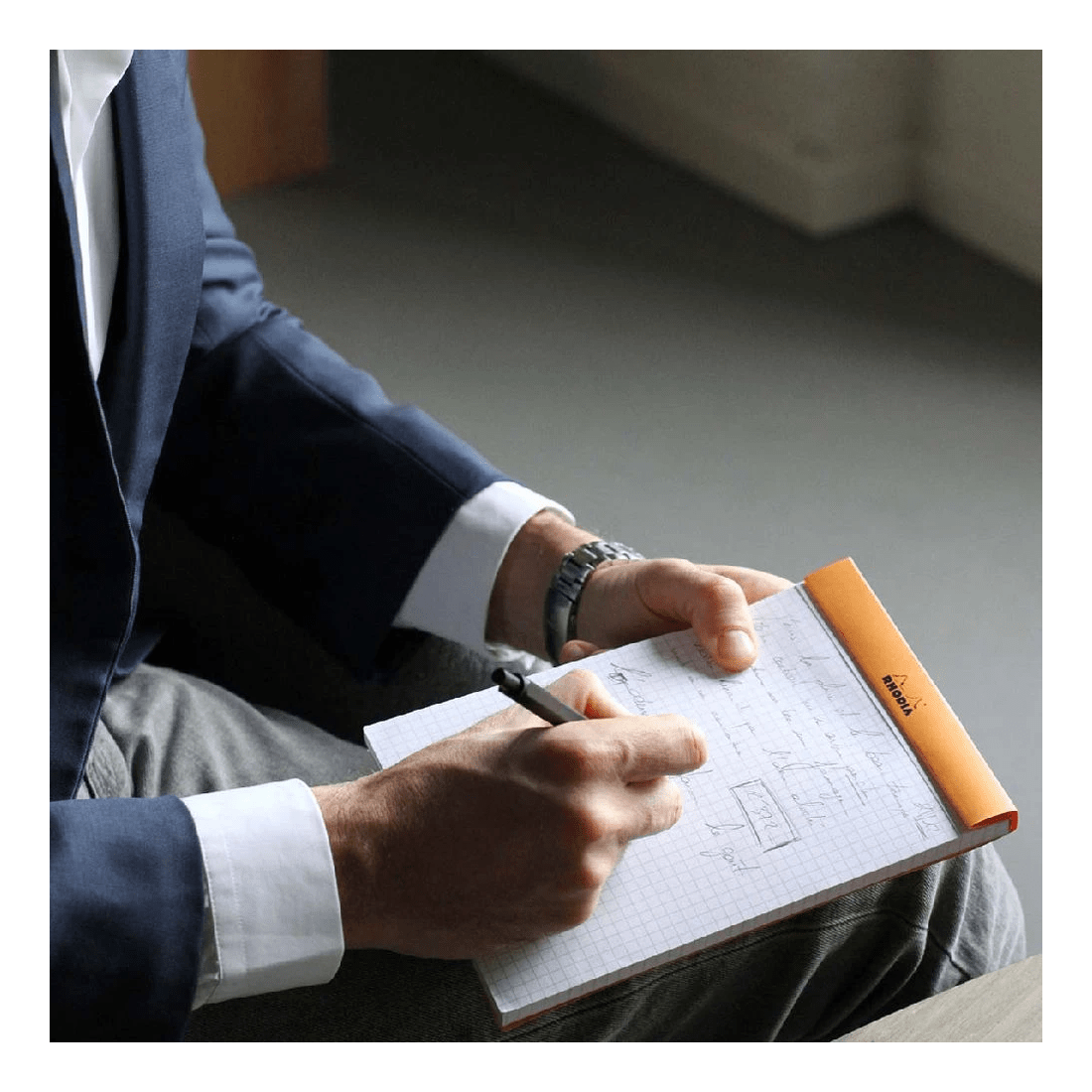 6 Rhodia No. 16 A5 Graph Pad Orange 80 Sheets, 6 of 7