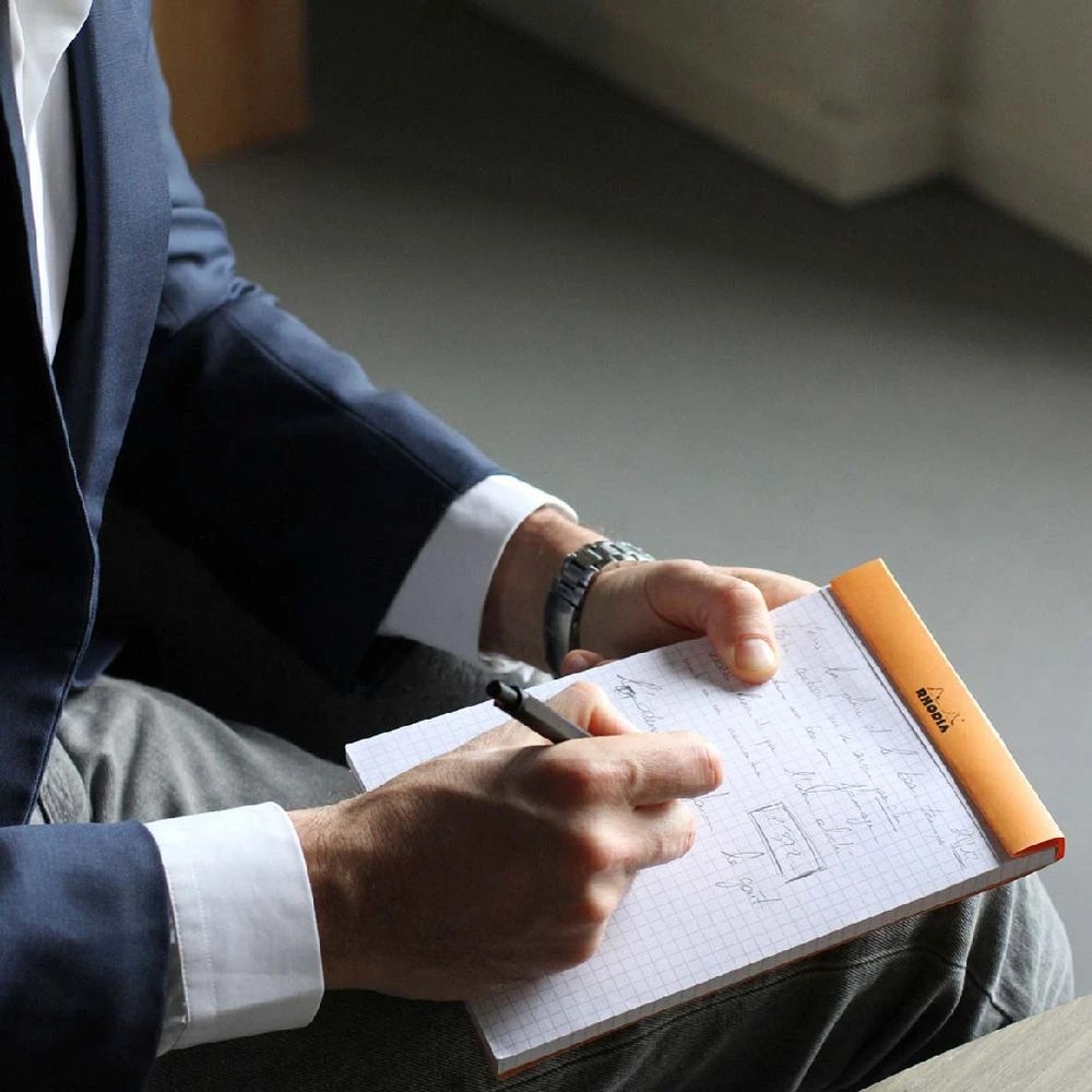 6 Rhodia No. 16 A5 Graph Pad Orange 80 Sheets, 6 of 7