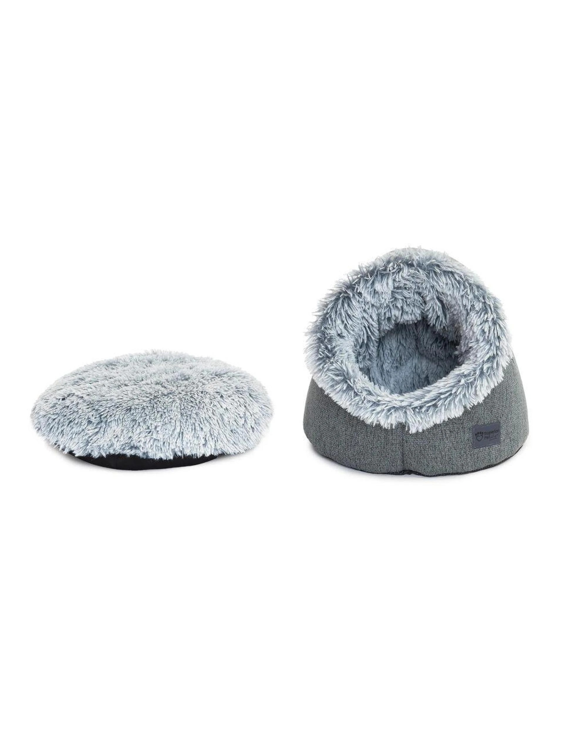 9 Superior Pet Calming Pet Dome for Cats & Small Dogs Aspen Faux Fur, 9 of 10