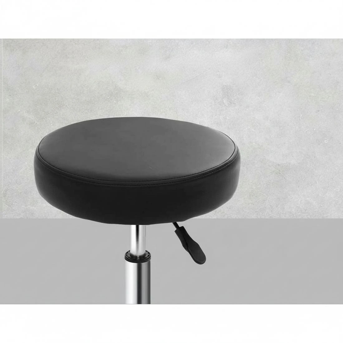 3 Artiss 2x Salon Stool Round Swivel Chair - Black, 3 of 4