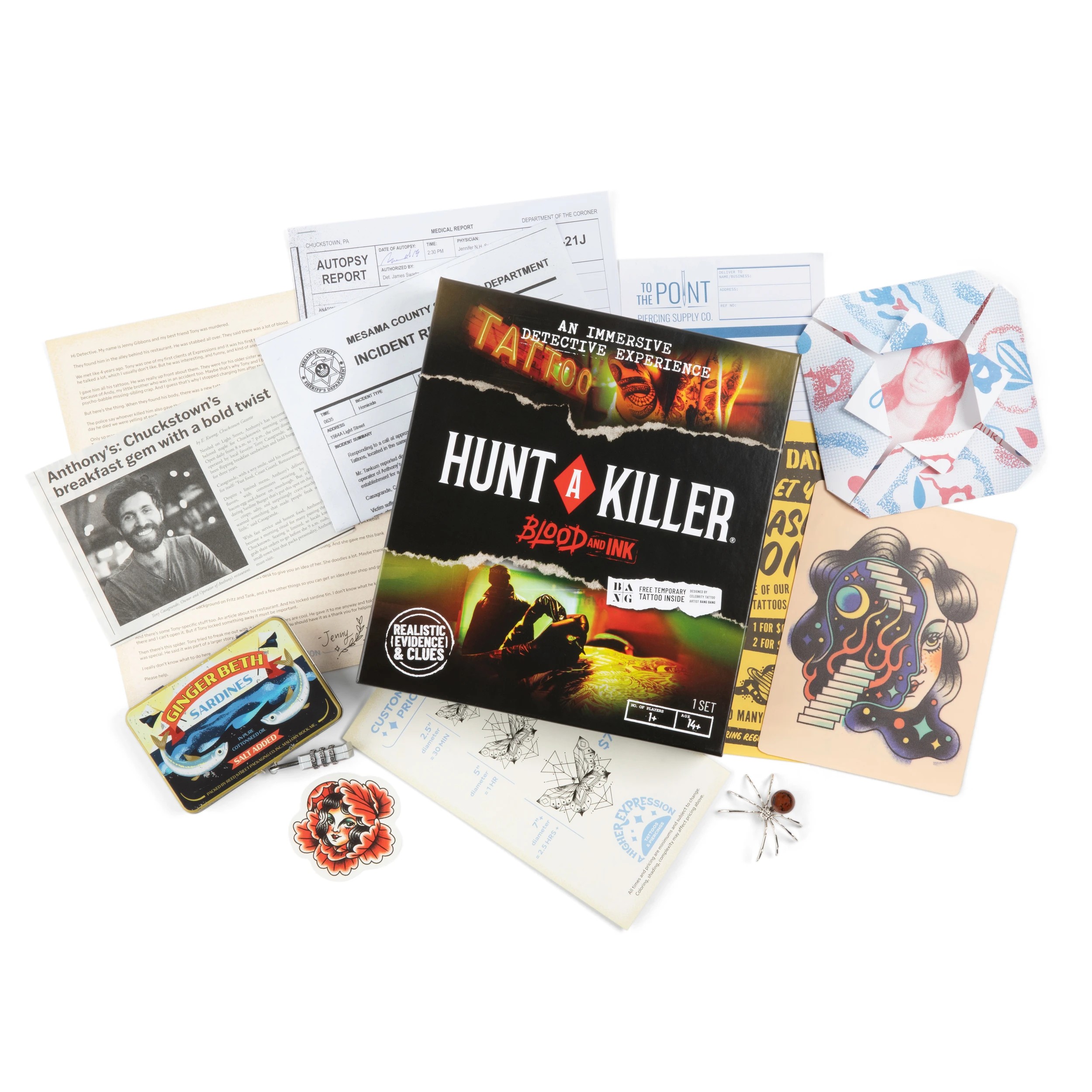 5 Hunter A Killer Murder Mystery Game - Assorted, 5 of 6