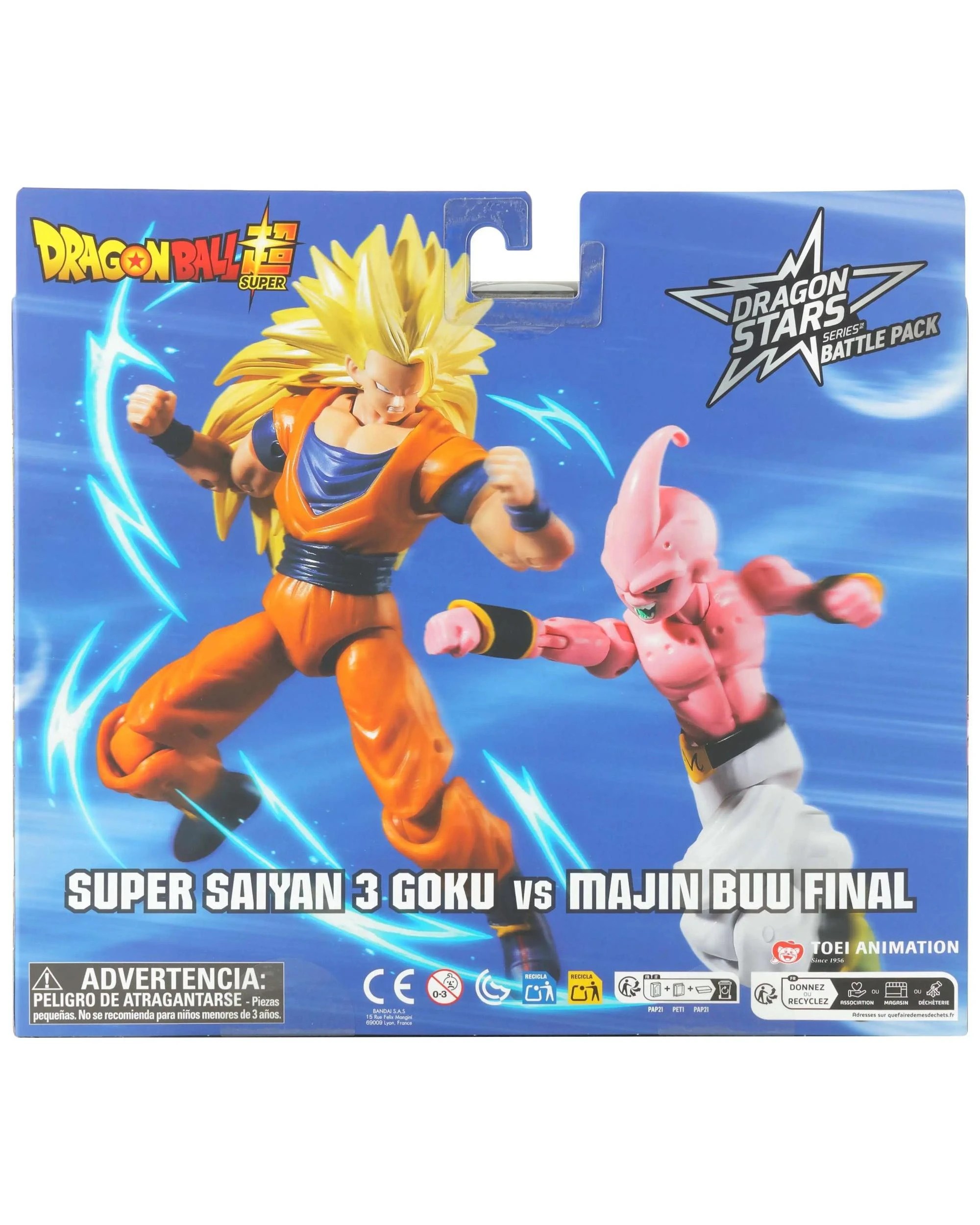 2 Dragon Ball Super Dragon Stars Battle Pack Super Saiyan 3 Goku vs Majin Buu Final Figure 2 Pack, 2 of 3
