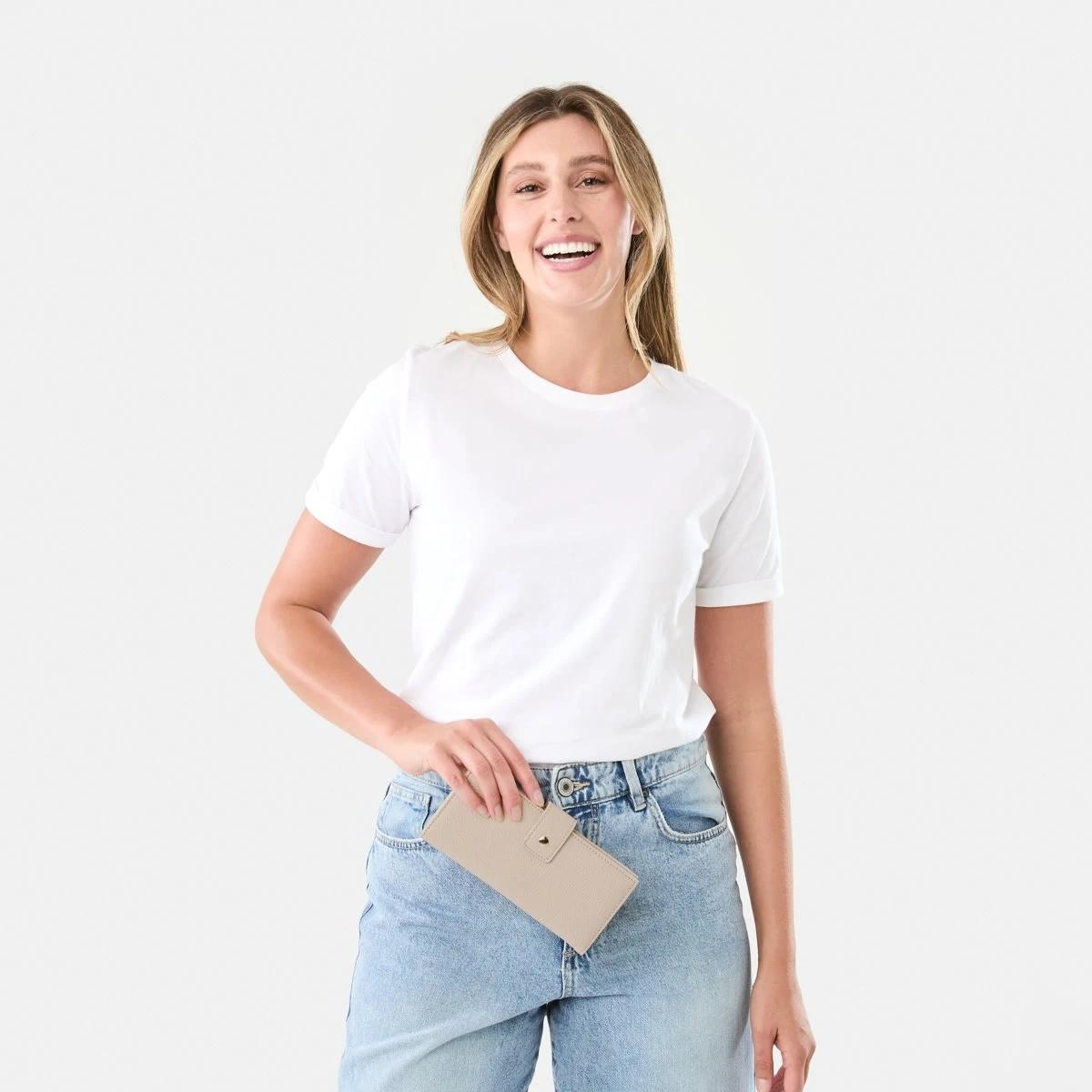 6 Large Purse BONE BEIGE, 6 of 6