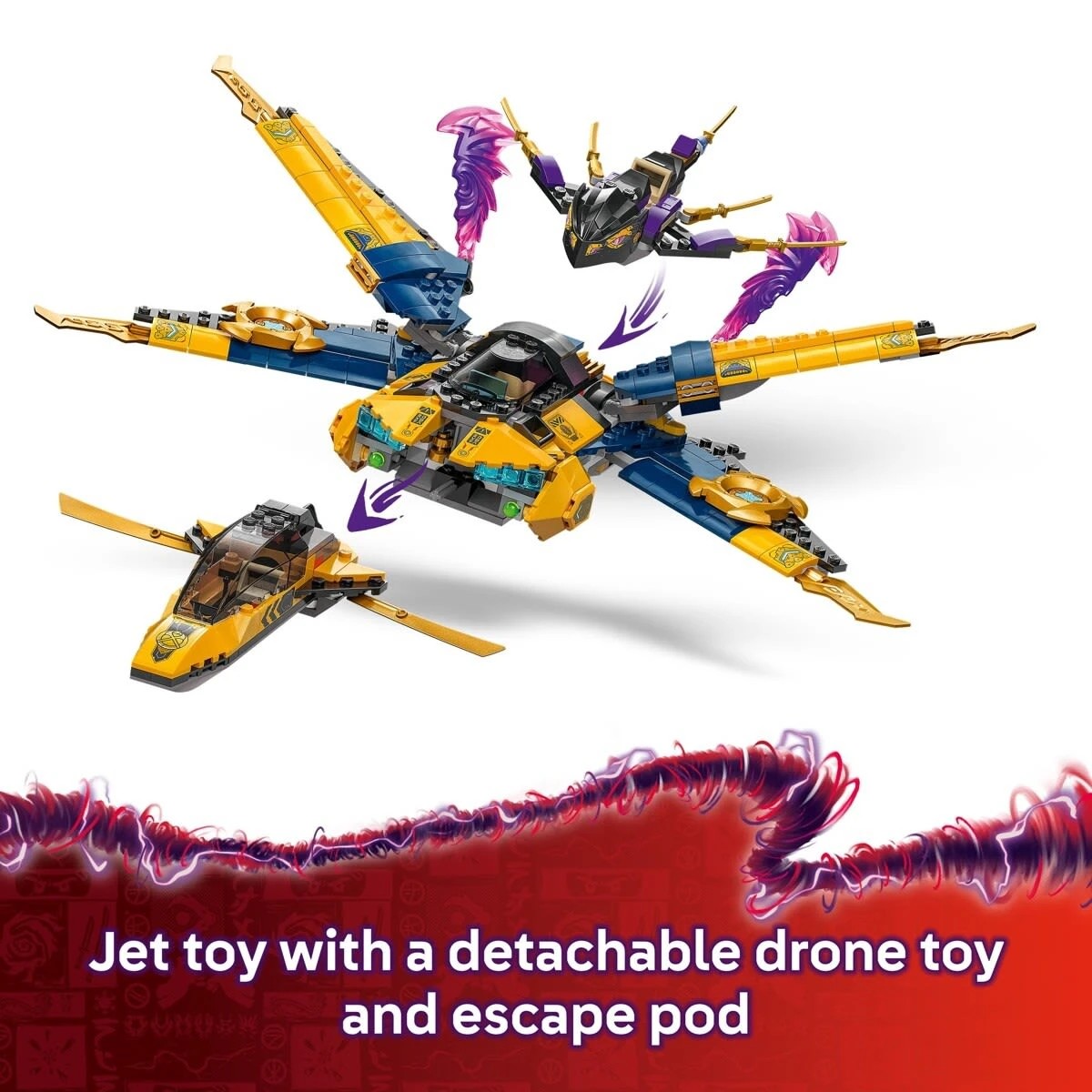 6 LEGO NINJAGO Ras and Arin's Super Storm Jet 71833, 6 of 10