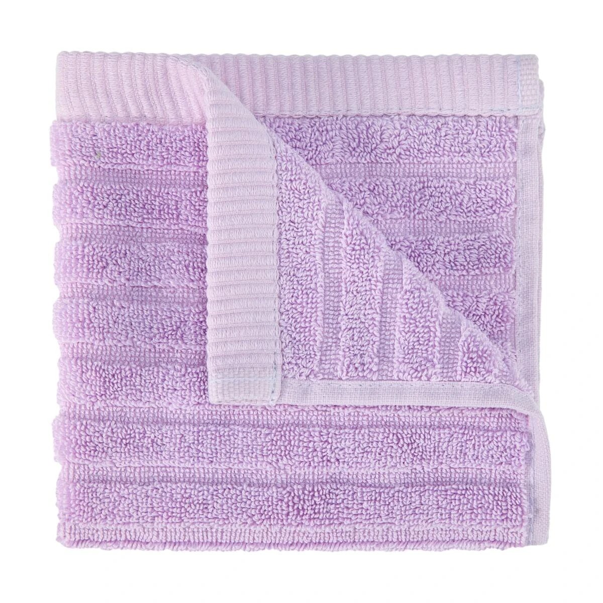1 Cotton Face Washer - Lilac, 1 of 5