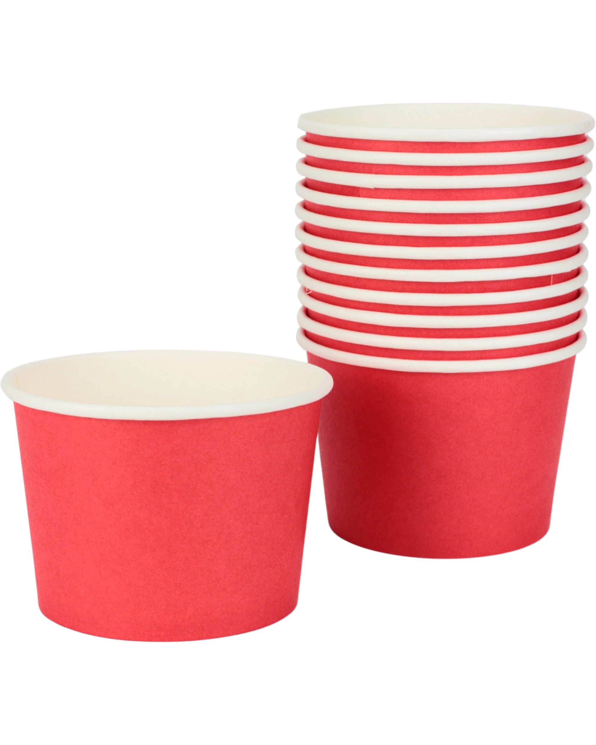 1 Party Maker Ice Cream Cups 473ml Pack of 12 - Red, 1 of 3
