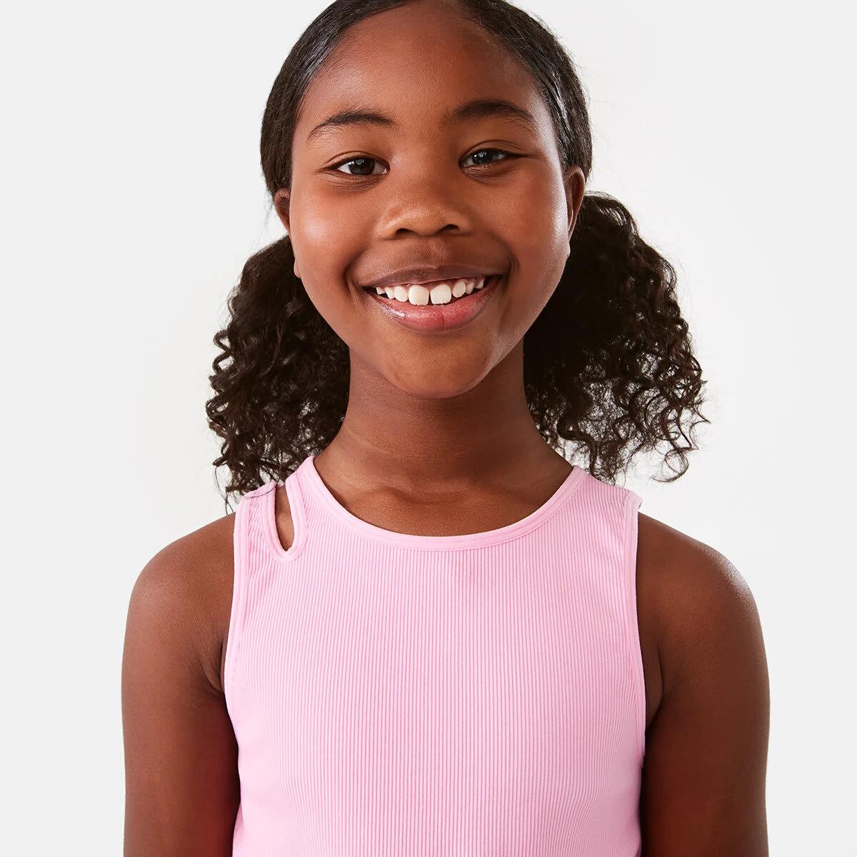 4 Active Kids Seam Free Tank Pris Pink, 4 of 10