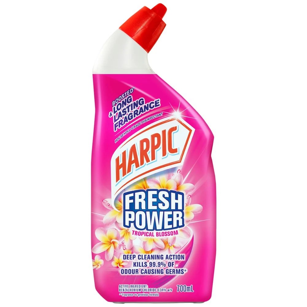 1 Harpic Toilet Cleaner Tropical Blossom 700mL, 1 of 2