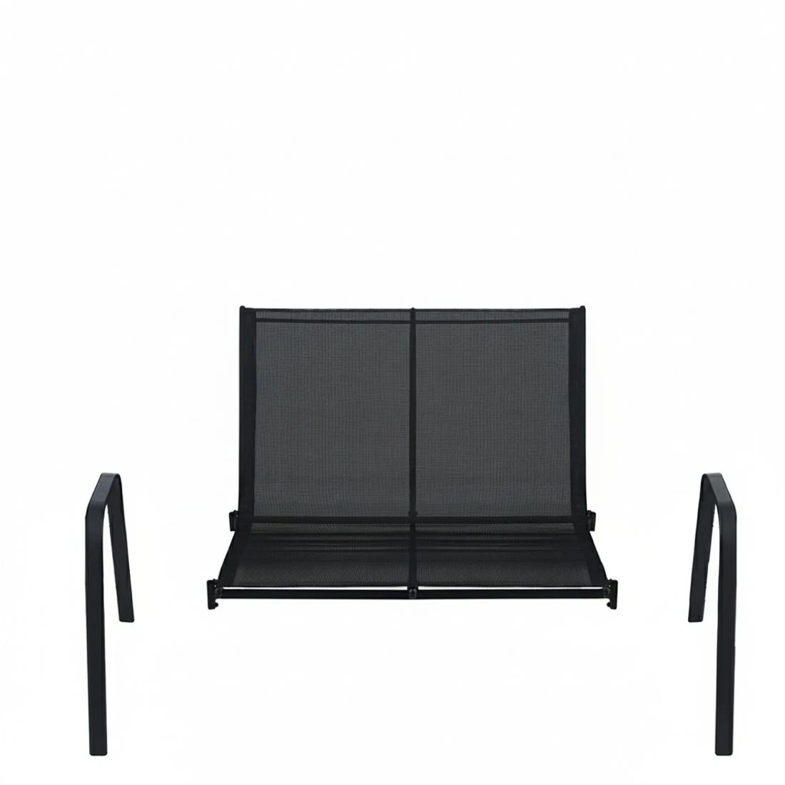 7 Gardeon Garden Bench Seat Steel Outdoor Patio Park Lounge Backyard Chair - Black, 7 of 7