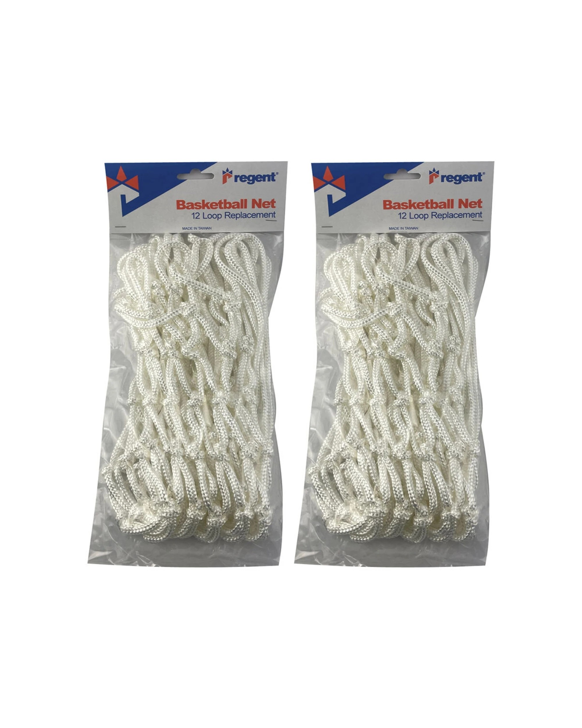 1 Regent 2PK Basketball Heavy Duty Ring Hoop Net Official Size Durable Nylon - White, 1 of 2