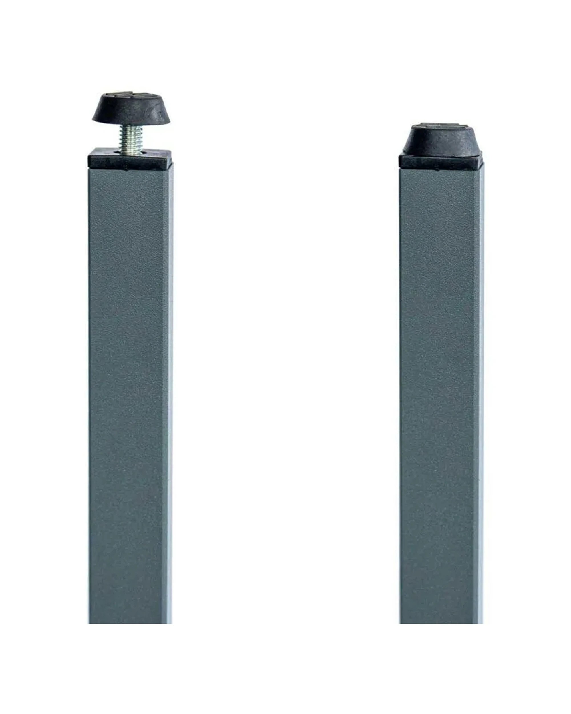 5 Quest Razor Steel Foldable Table With Adjustable Feet 50kg Capacity - Grey, 5 of 5