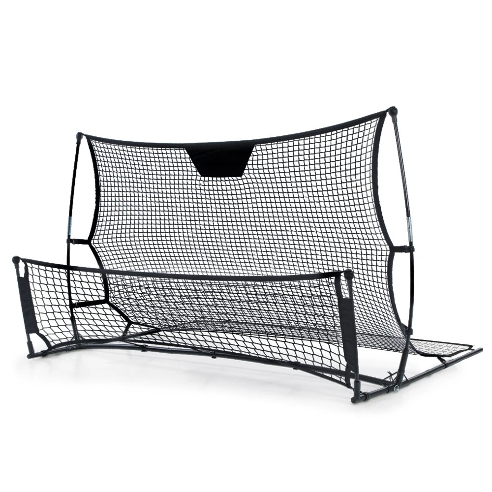 1 Everfit 2.1m Football Soccer Net Portable Goal Net Rebounder Sports Training - Black, 1 of 6