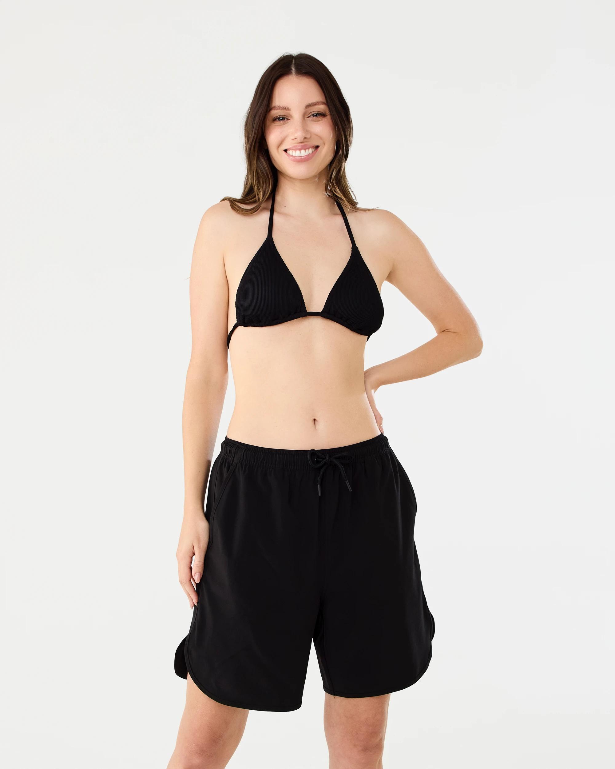 5 Mid Length Boardshorts Black, 5 of 5