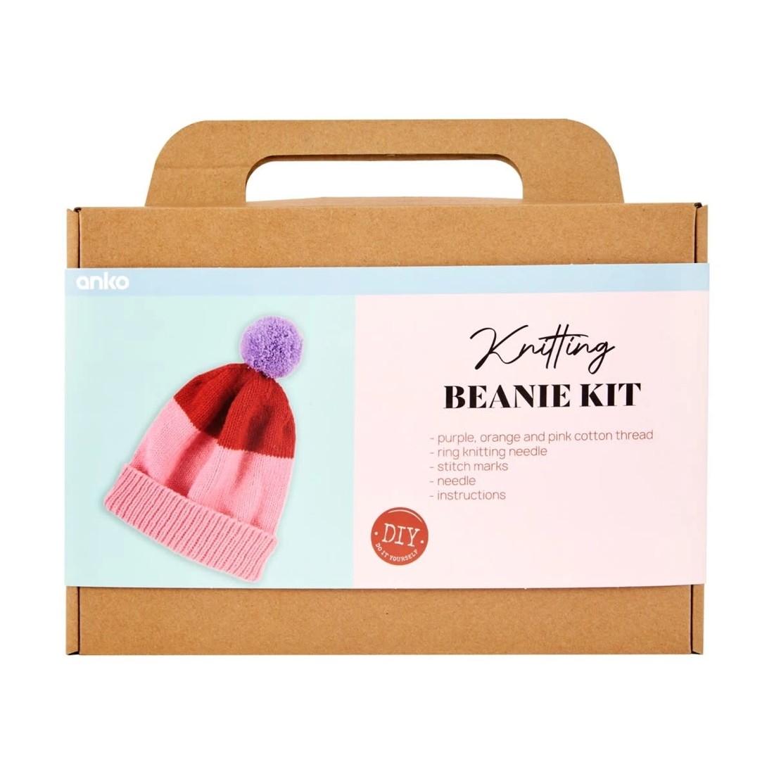 1 DIY Knitting Beanie Kit, 1 of 3