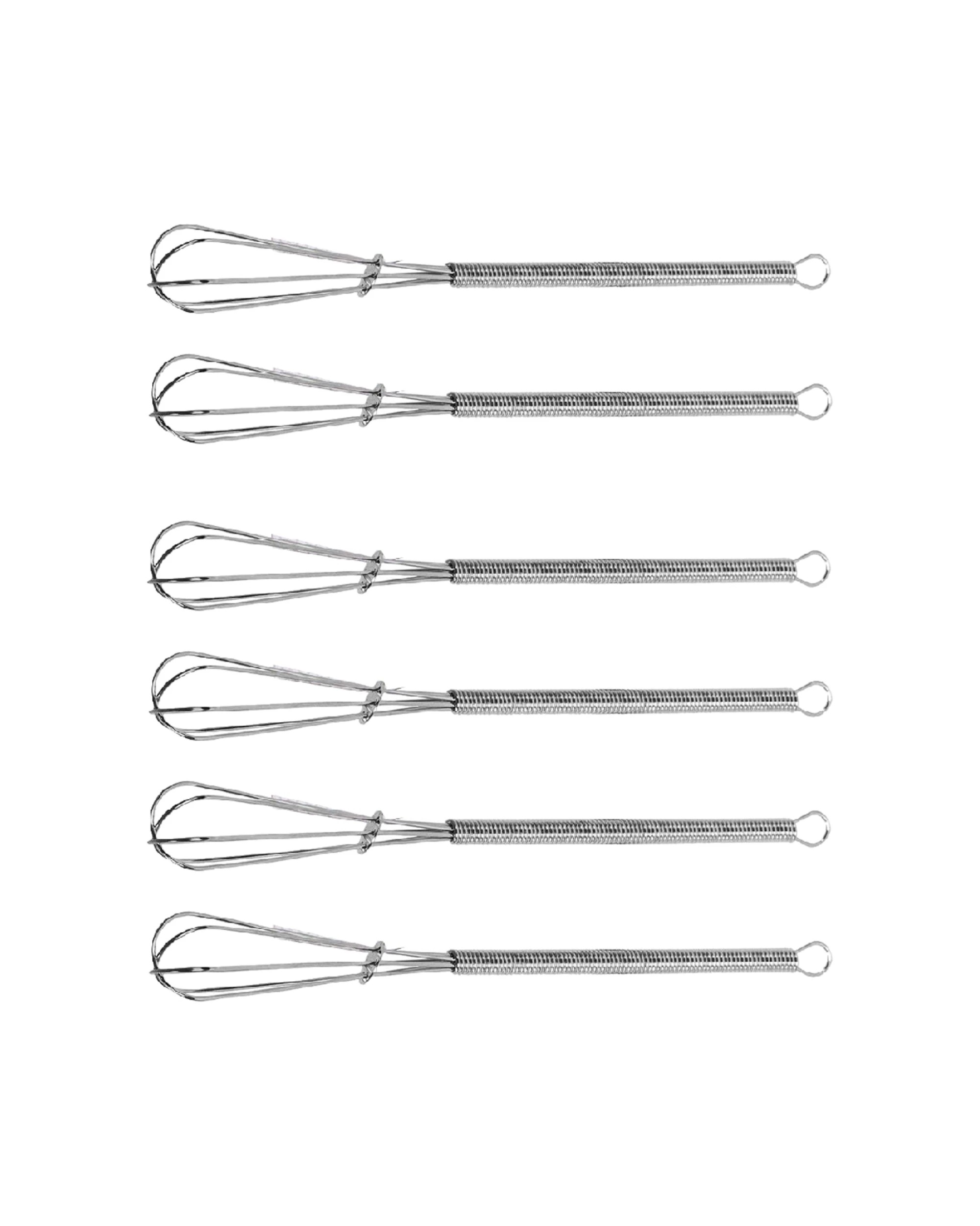 1 Avanti 6PK 18cm Stainless Steel Mini Whisk Kitchen Utensil - Silver, 1 of 1