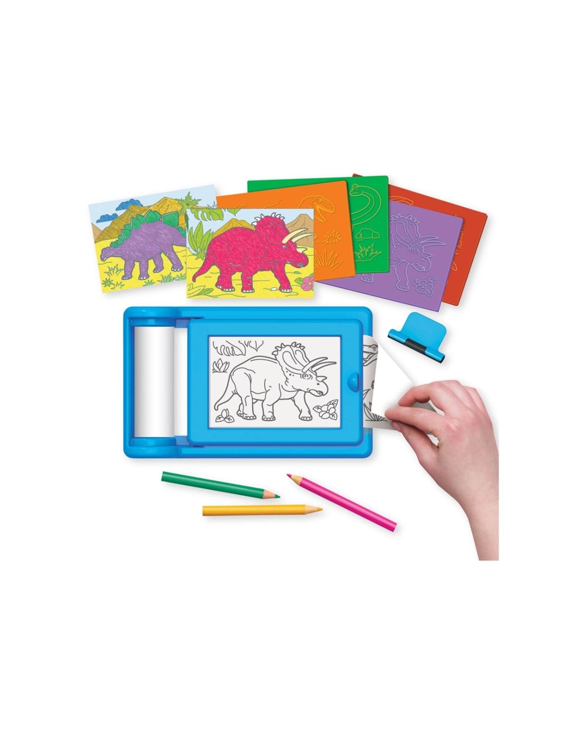 2 4M KidzMaker Dinosaur Rub Art Studio Kids Childrens Painting Art Craft Kit - Multi, 2 of 3