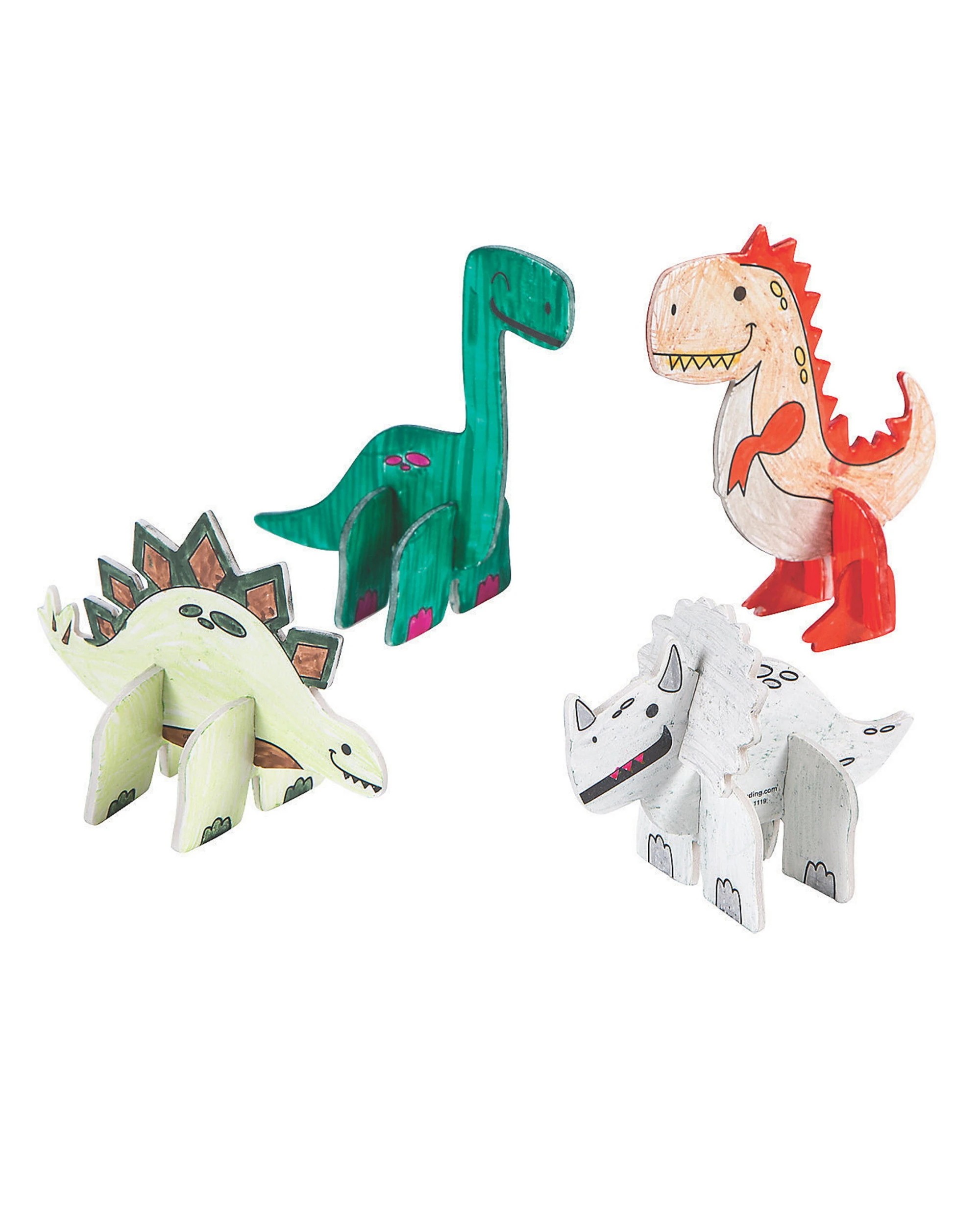 2 Partyrama Colour Your Own Mini Foam Dinosaur Pack of 48, 2 of 2