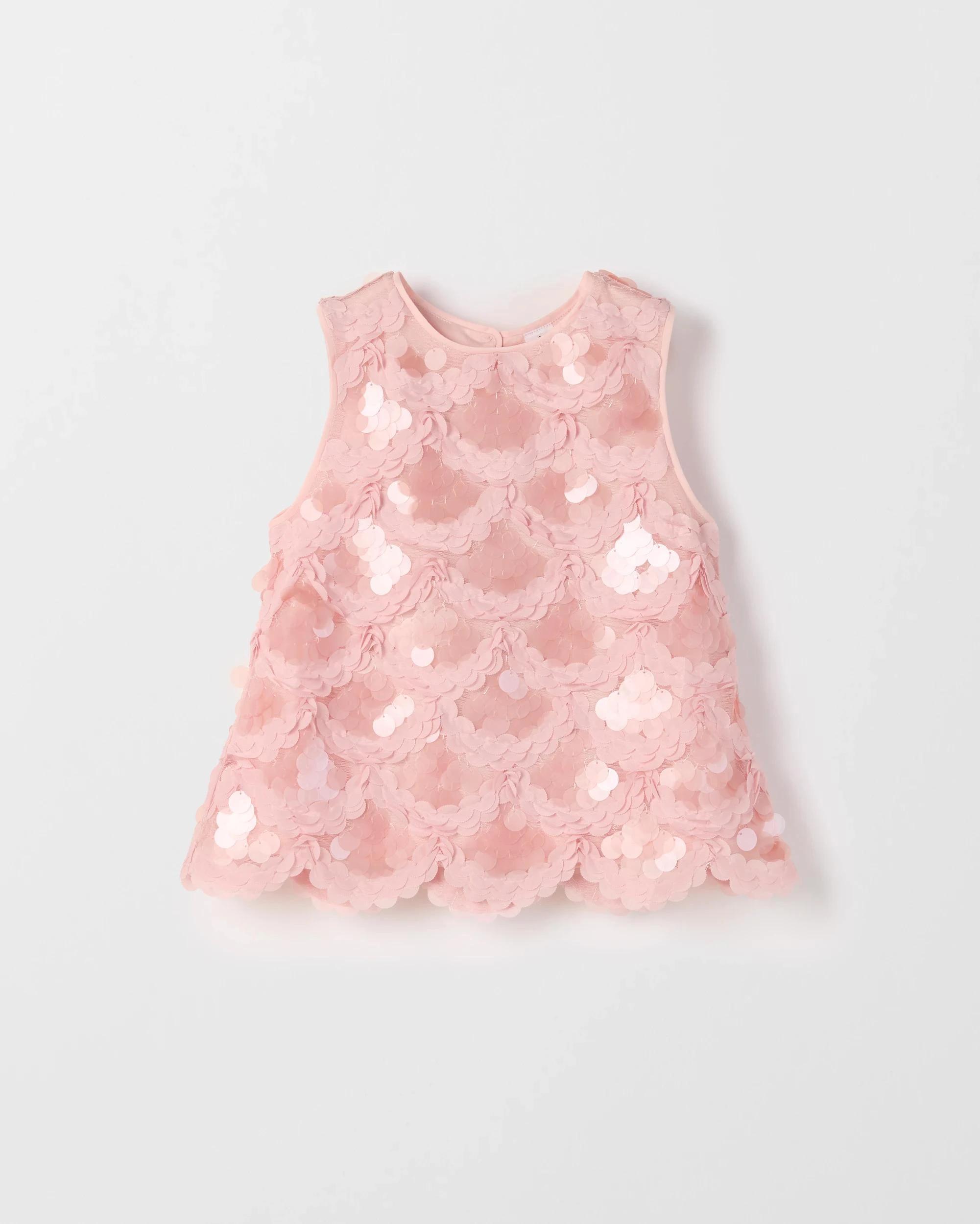 1 Target Kids Occasion Sequin Tank BLEACHED MAUVE, 1 of 1
