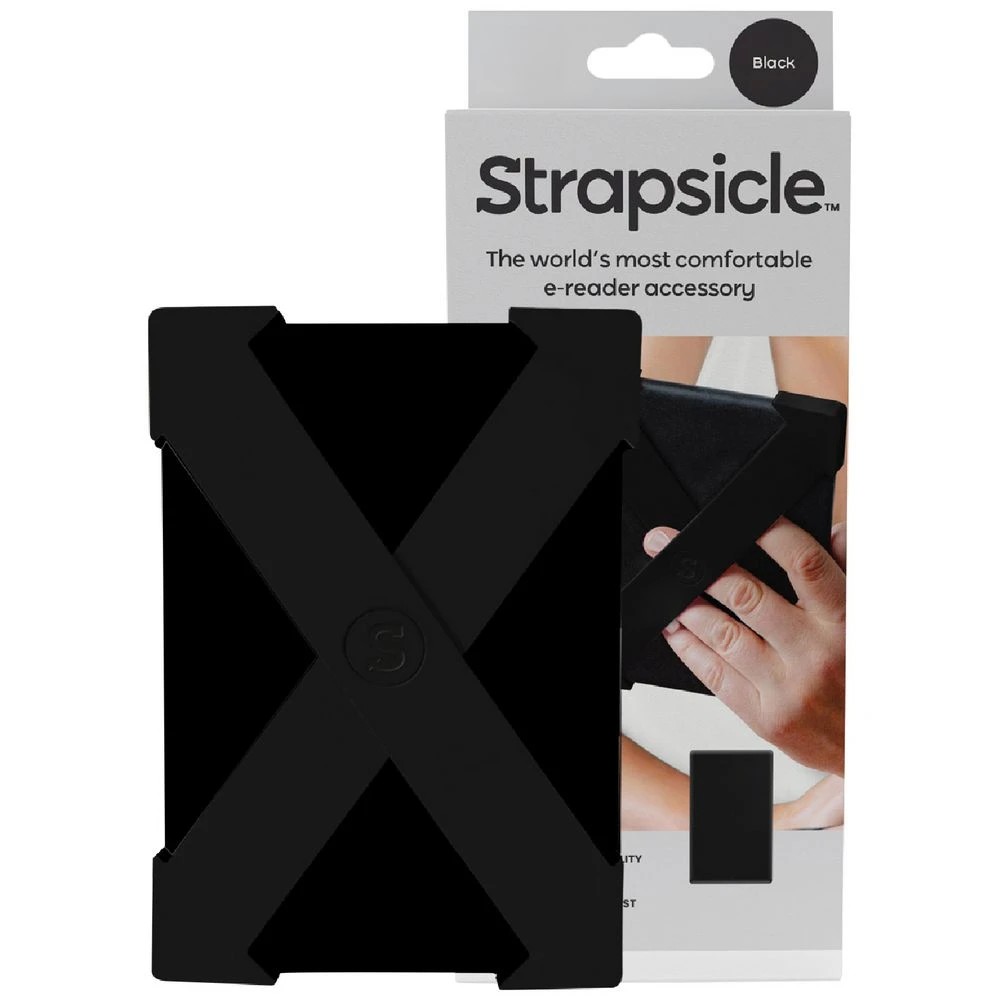 1 Strapsicle Silicone Straps for Kindle Small Black 2 Pack, 1 of 9