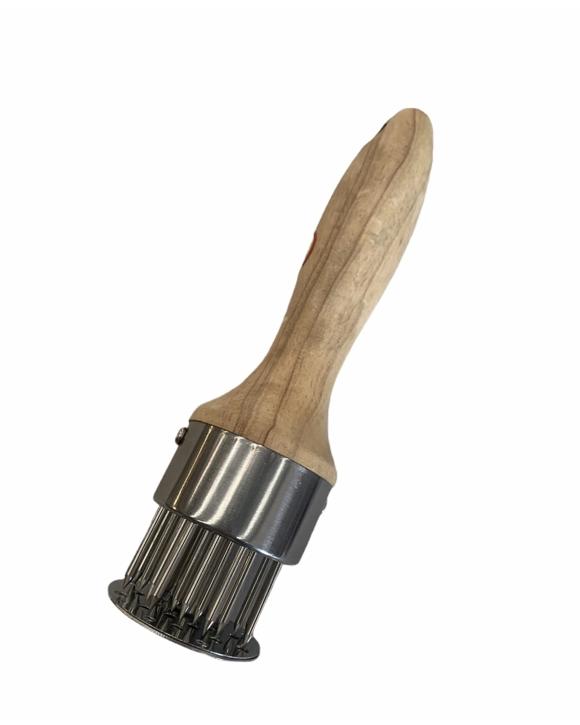 Wooden Handle Meat Tenderiser with Stainless Steel Needle