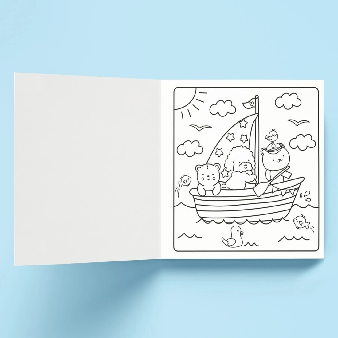 2 Sunny Vibes Cosy Colouring Kit - Book, 2 of 3