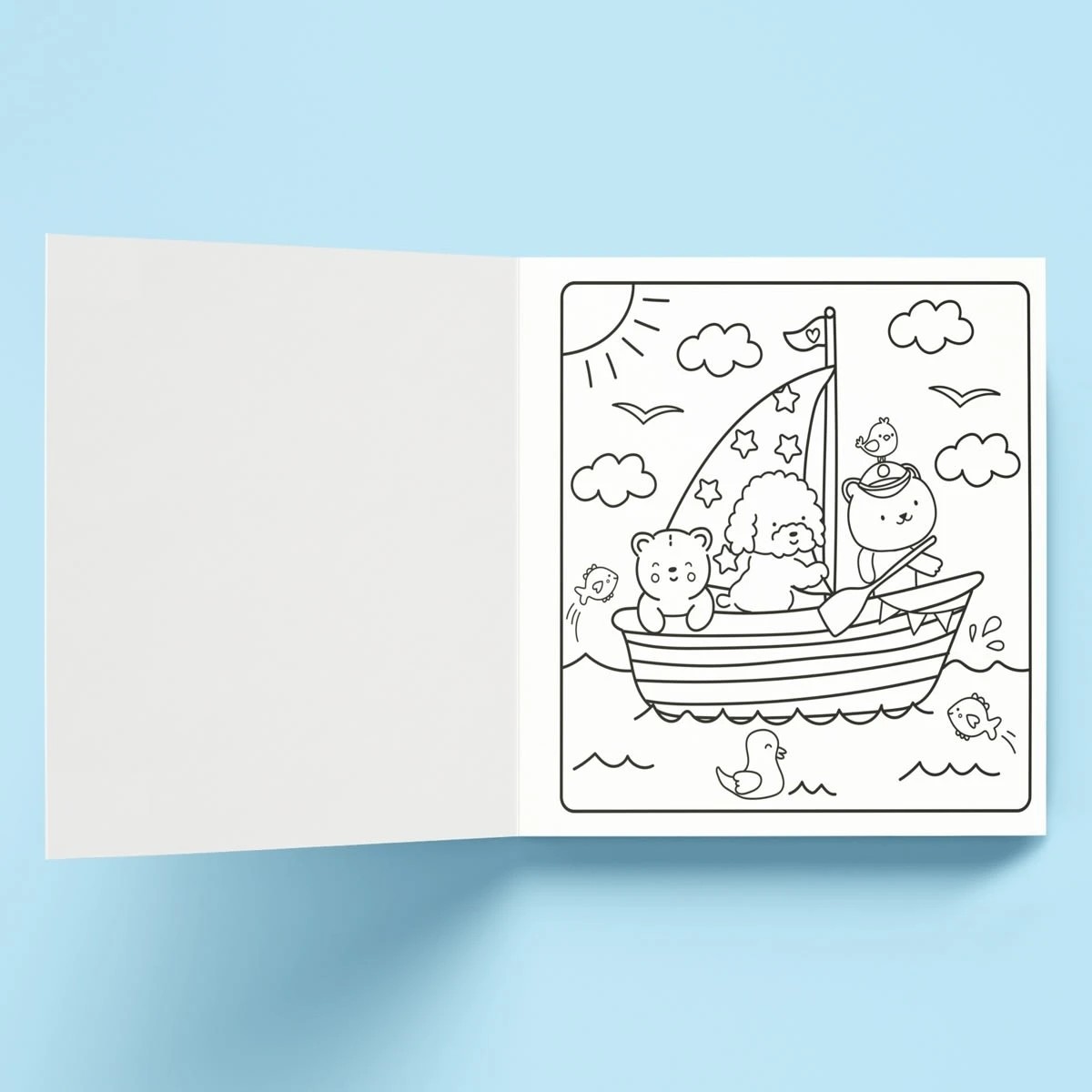 2 Sunny Vibes Cosy Colouring Kit - Book, 2 of 3
