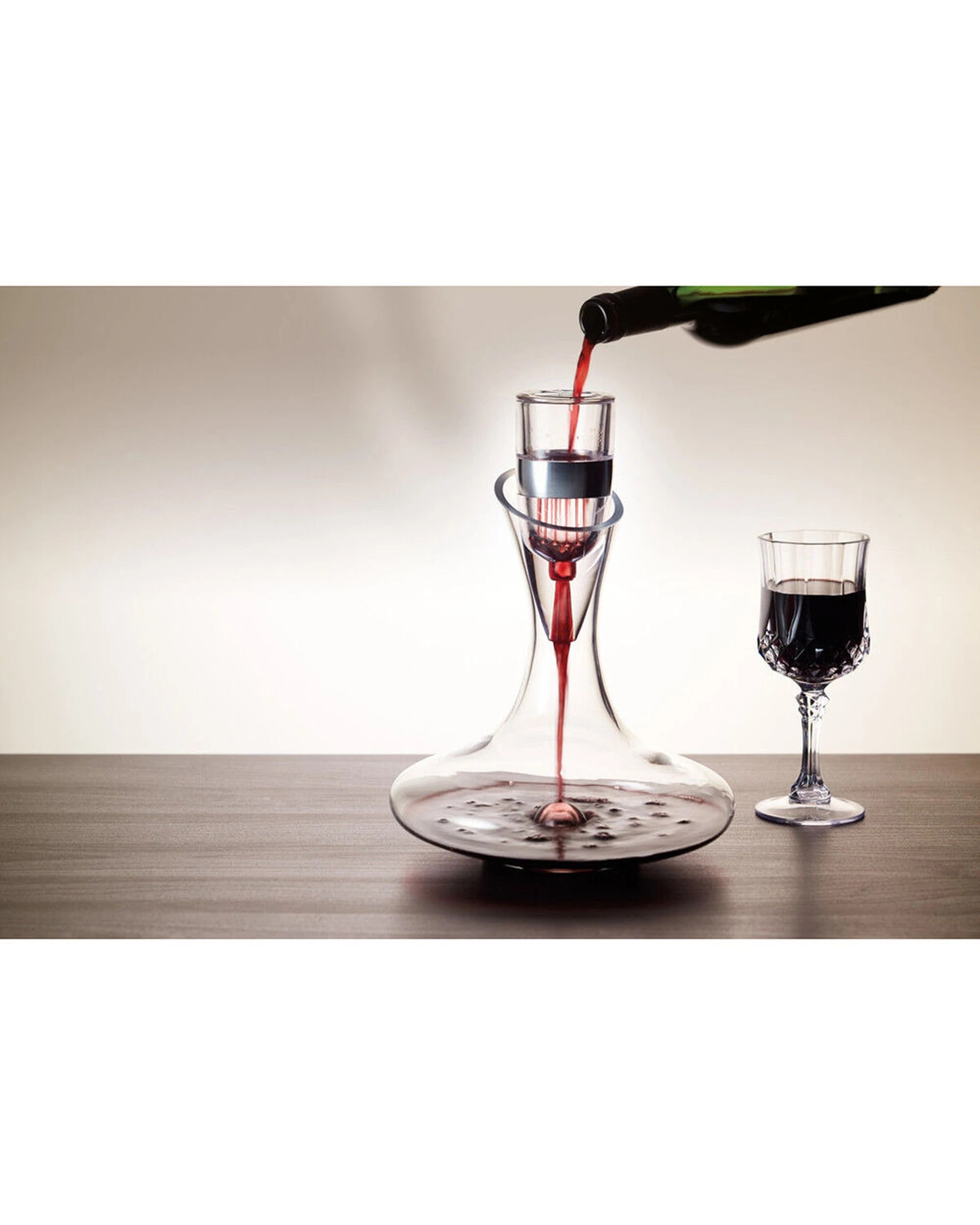 3 BarCraft Deluxe Glass Wine Decanter 1.5L Handmade Design - Clear, 3 of 8