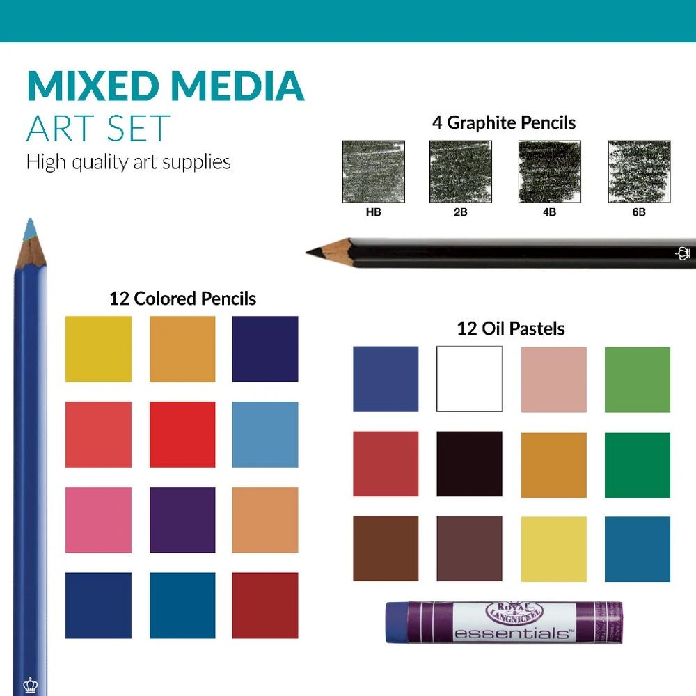 8 Royal & Langnickel Double-sided Mixed Art Set 63 Piece, 8 of 8