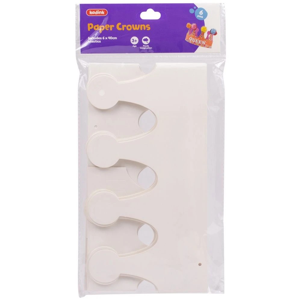 1 Kadink Paper Crowns Assorted 6 Pack, 1 of 4