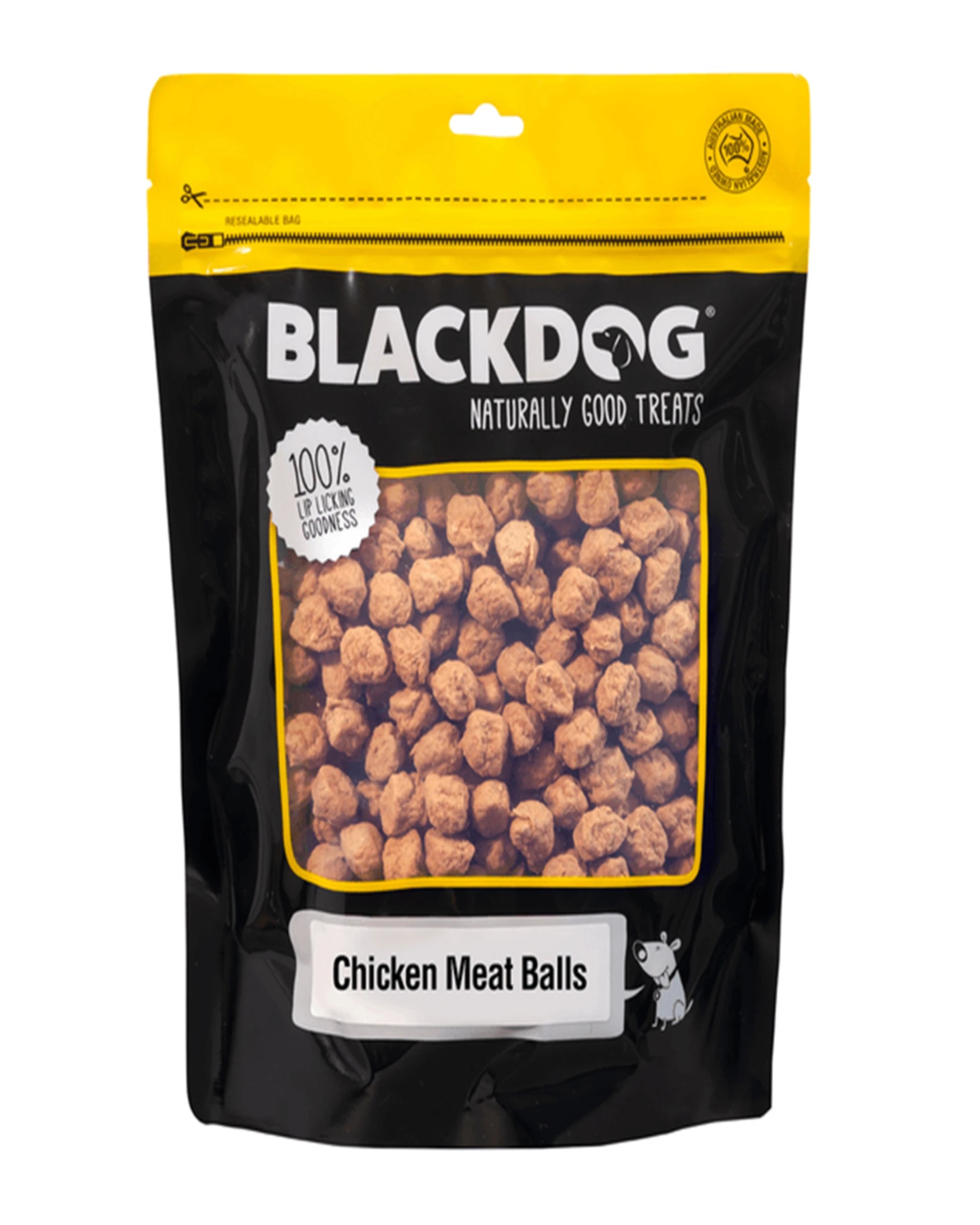 1 Blackdog Dog Treats Chicken Meat Balls 180g, 1 of 3