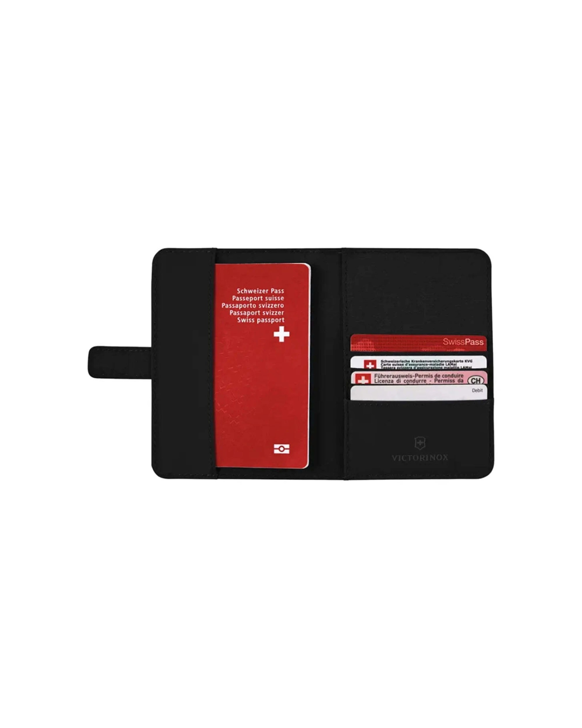 2 Victorinox Passport Holder With RFID Protection Polyester Material - Black, 2 of 4