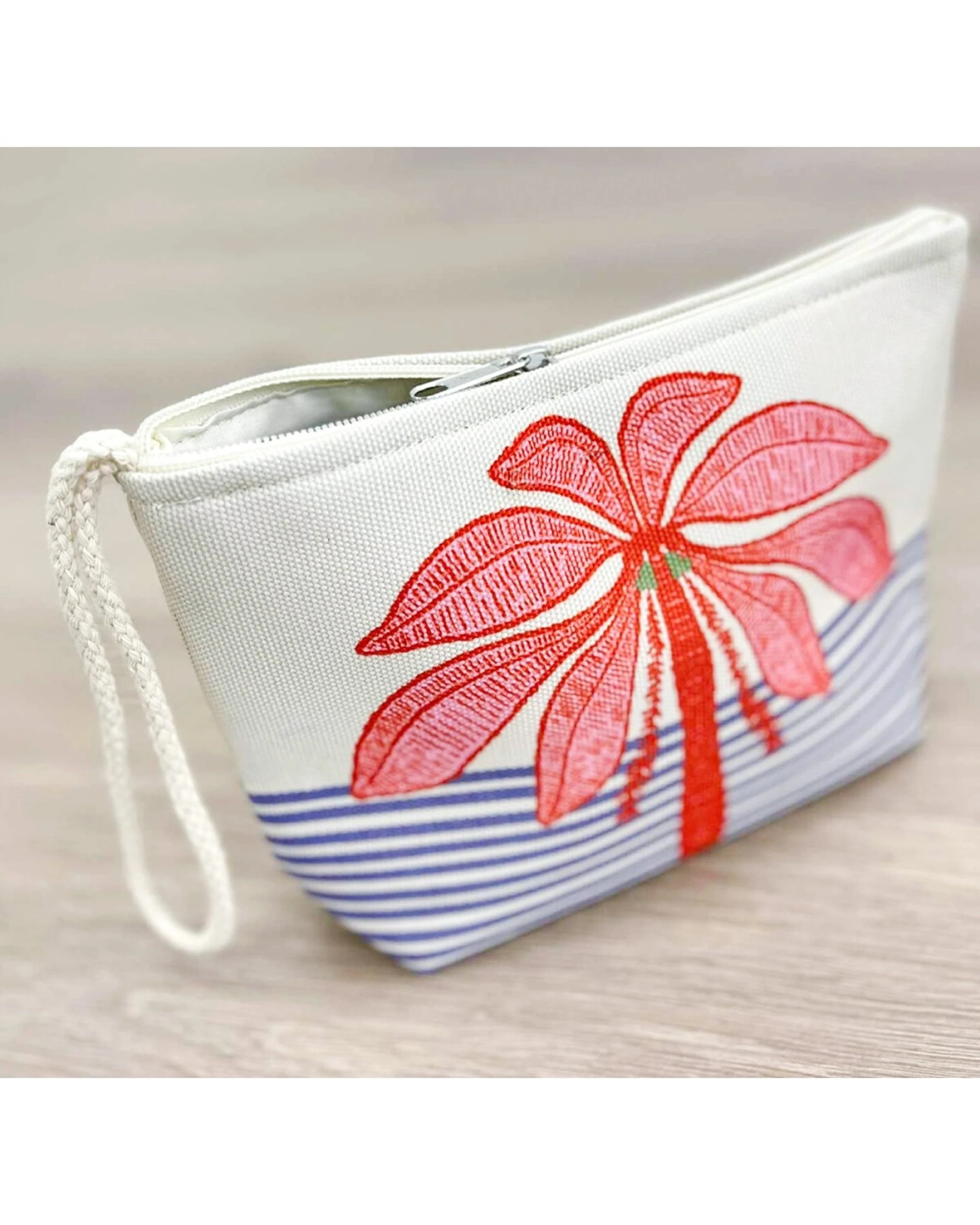2 LVD Palm Tree Catalina Purse Bag With Wrist Strap 22x6x15cm - Multi, 2 of 2