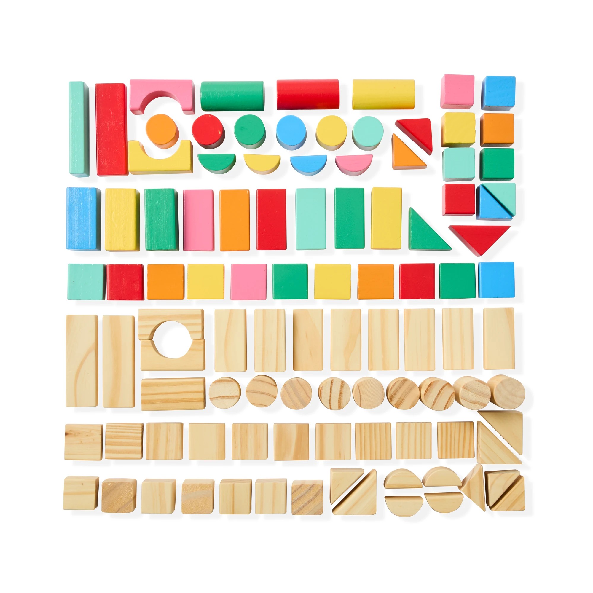 9 Wooden Blocks with Shape Sorting Lid, 9 of 10