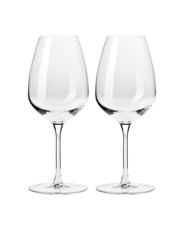 Krosno Duet 2pc Wine Glass Set 460ml Dishwasher Safe Crystalline Glass - C