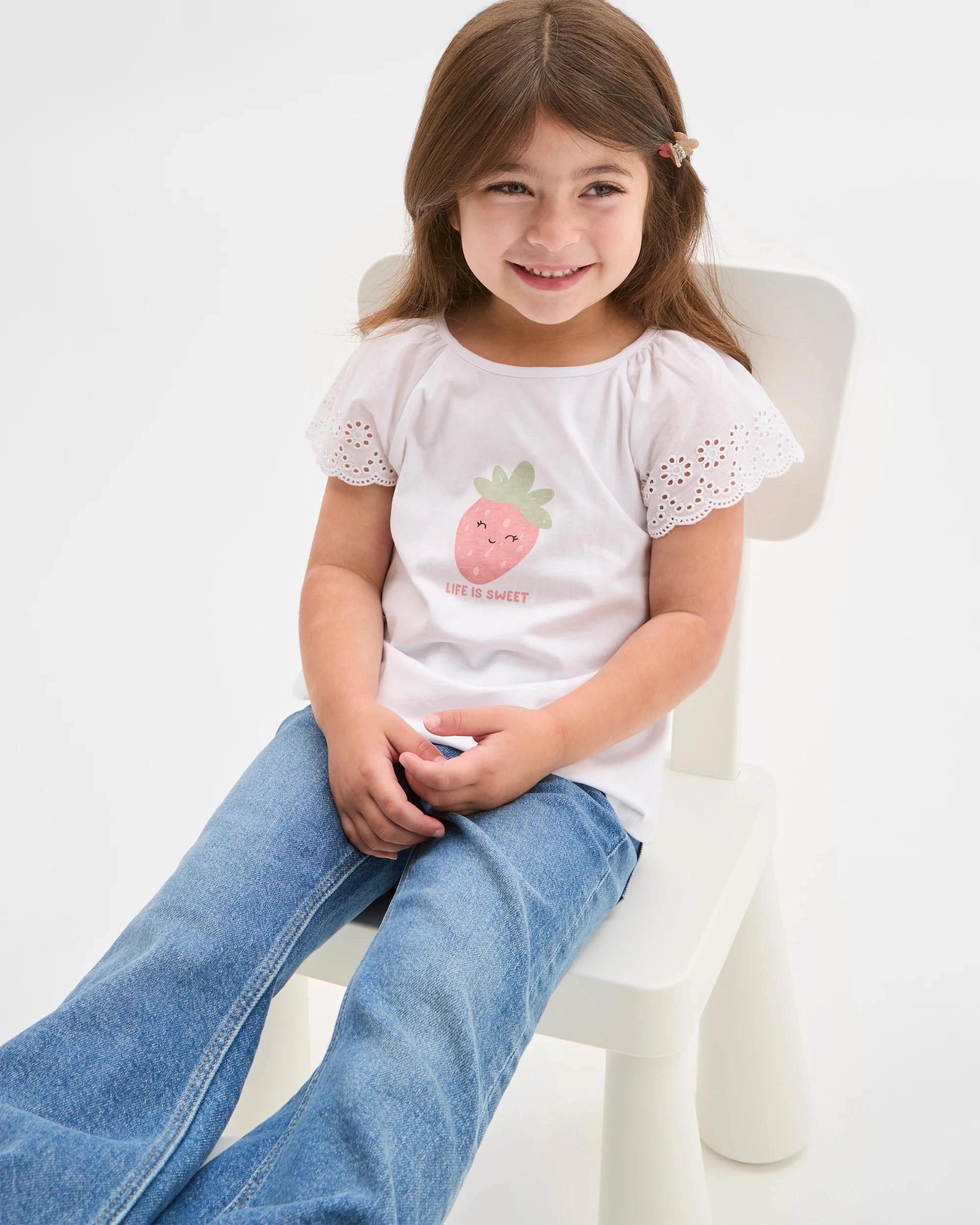 3 Target Australian Cotton Broderie T-Shirt WHITE, 3 of 6