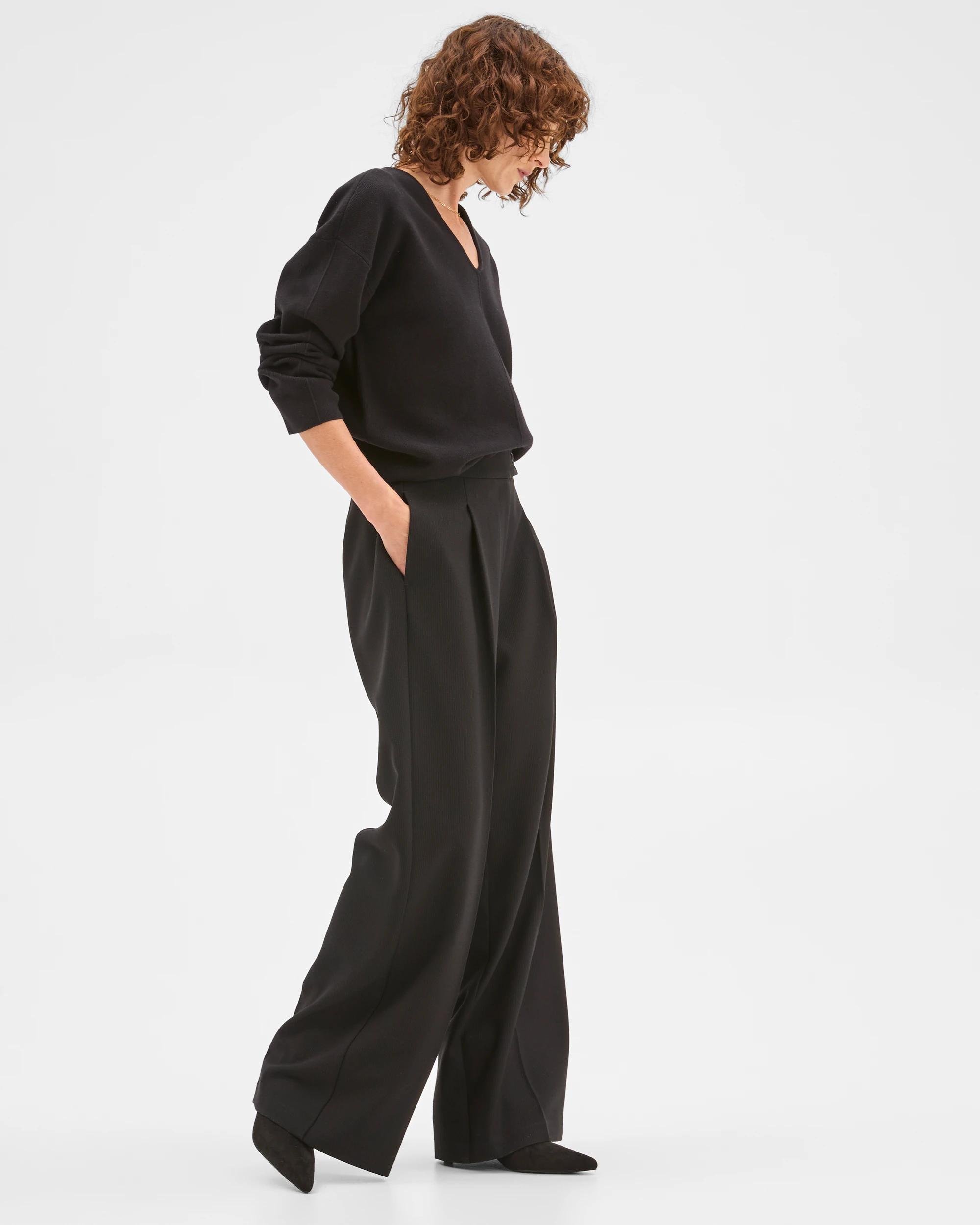 4 Preview Tailored Ultra Wide Pants BLACK, 4 of 8