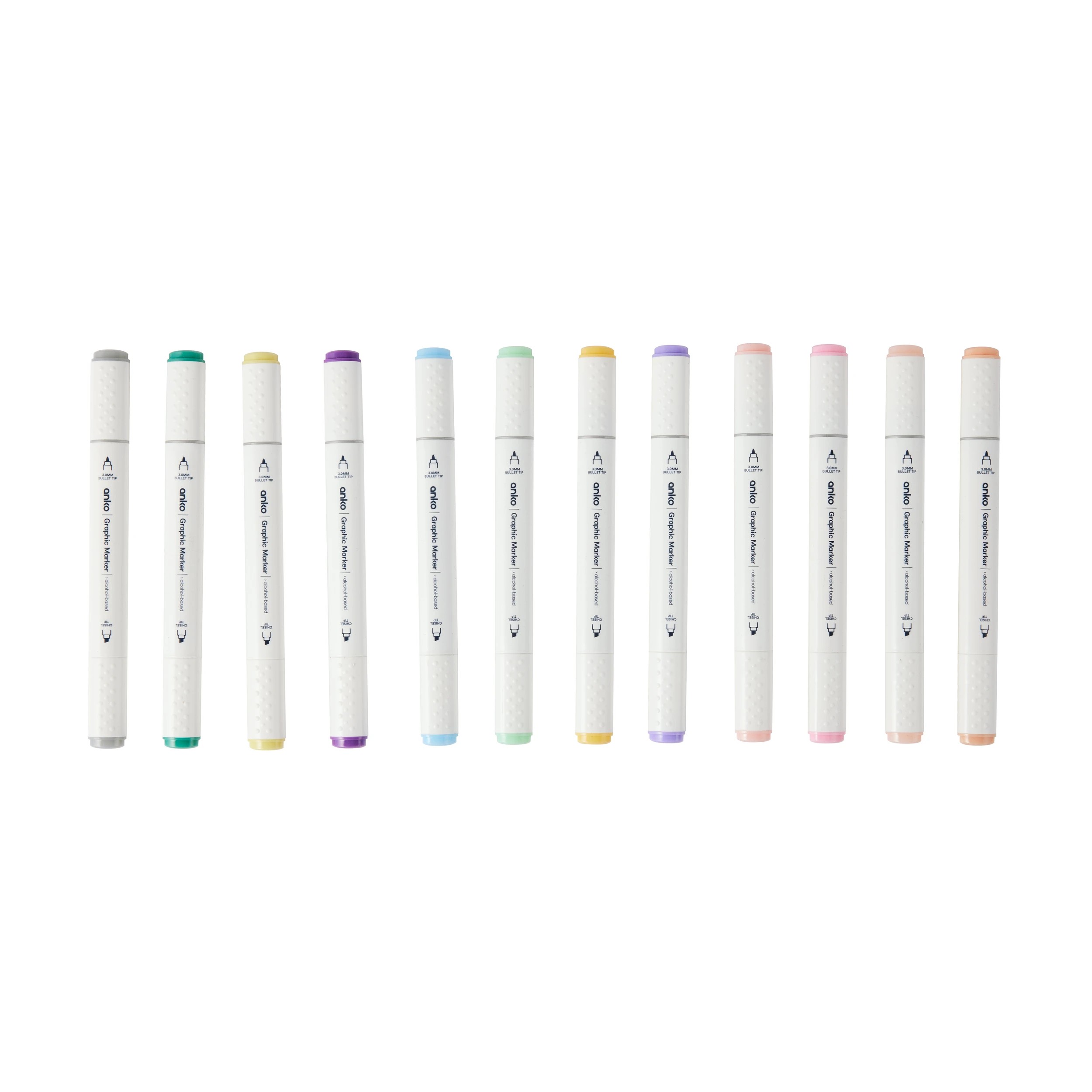 3 12 Pack Dual Tip Graphic Markers - Pastel, 3 of 8