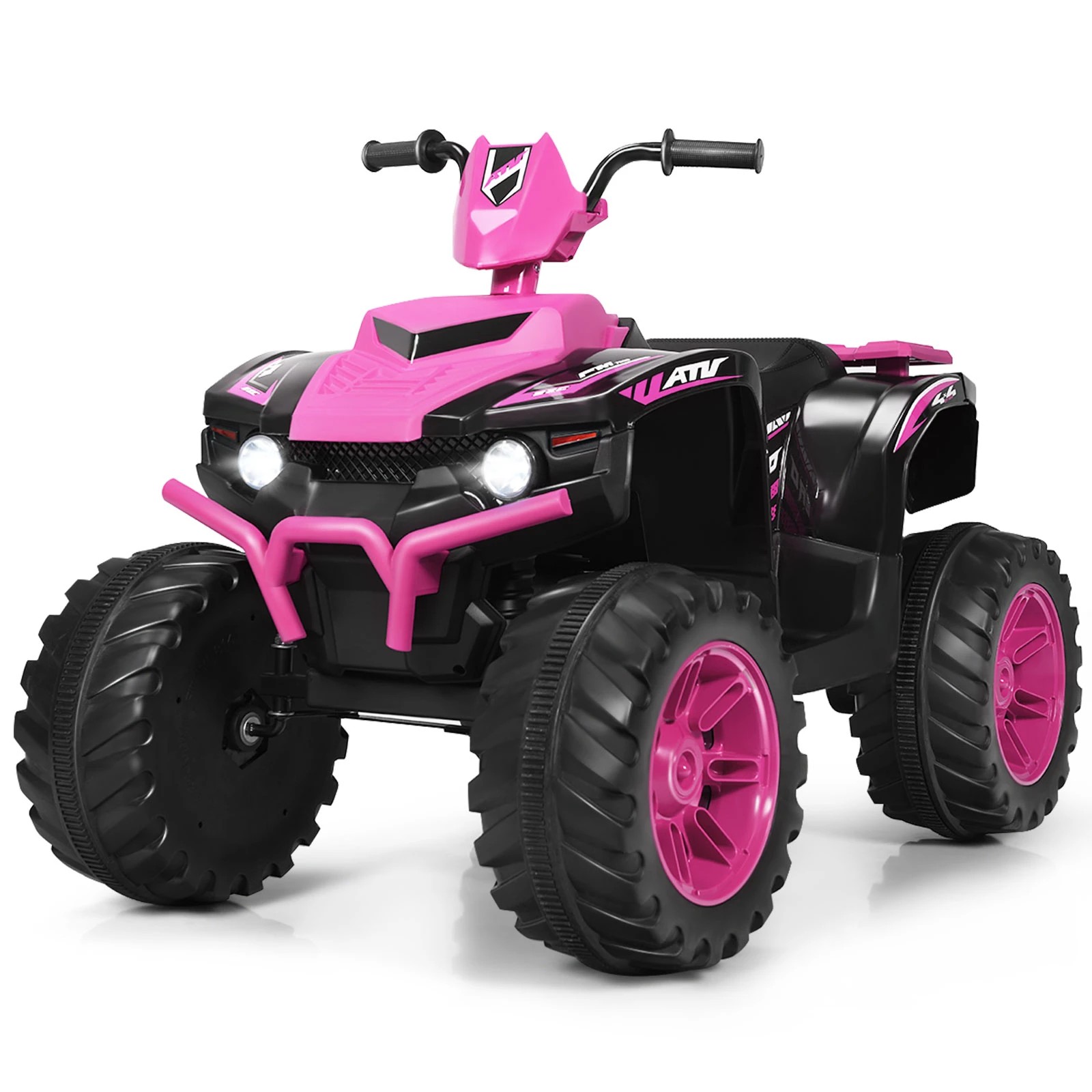 1 Costway 12V Electric Ride on Toys ATV Battery Powered Vehicle - Pink, 1 of 1