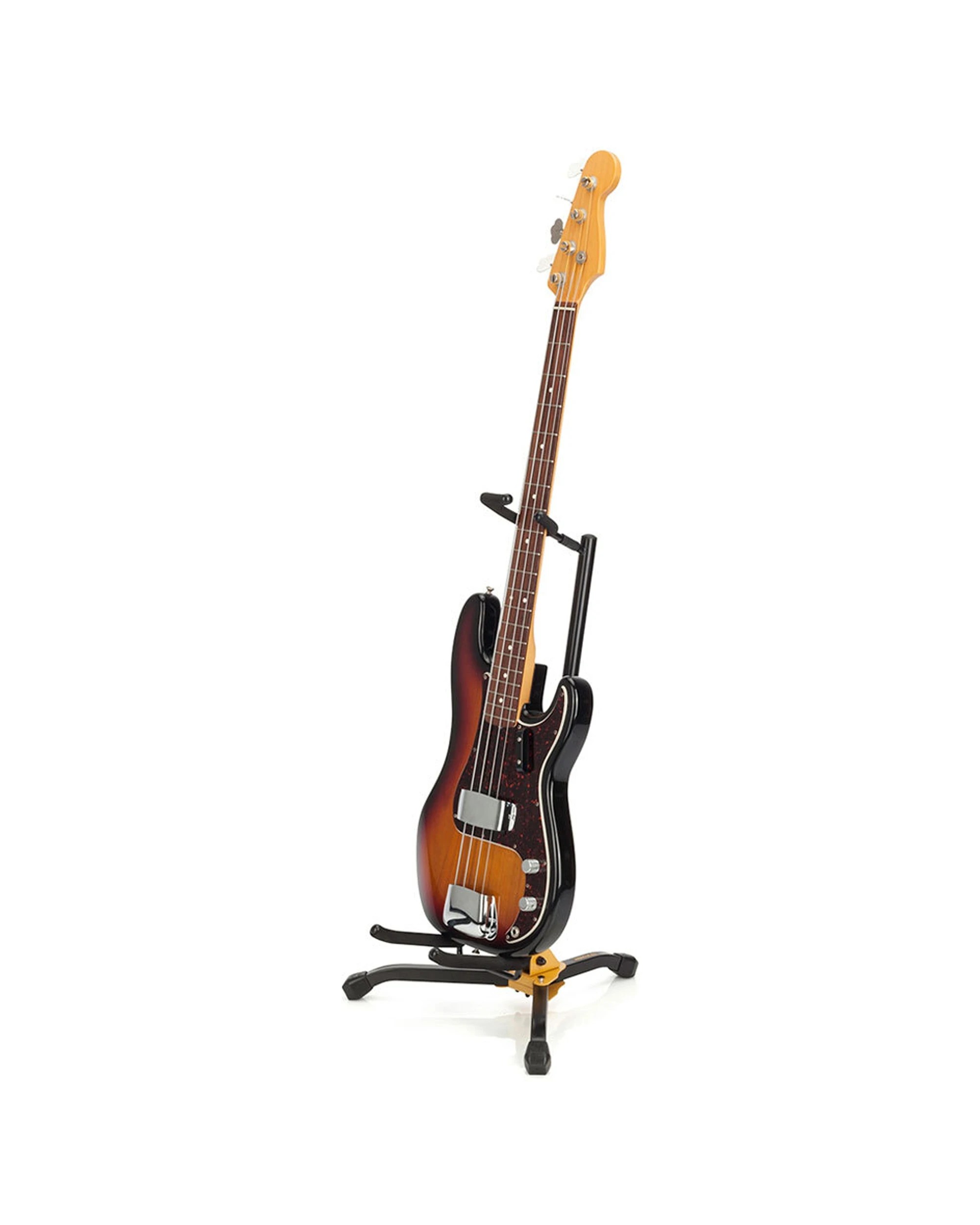 4 Hercules Shoksafe Electric Bass & Acoustic Guitar Stand Holder Folding Rack - Black, 4 of 5