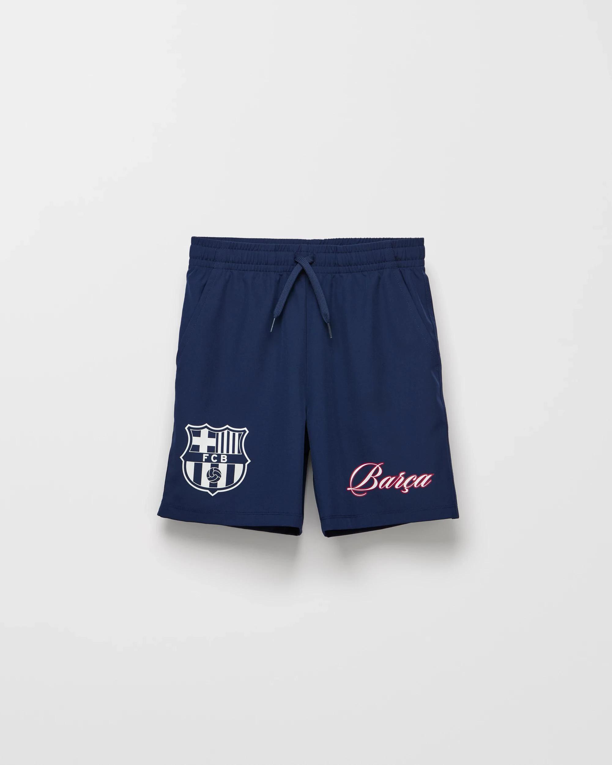 5 UEFA Champions League Barcelona Shorts NAVY, 5 of 6