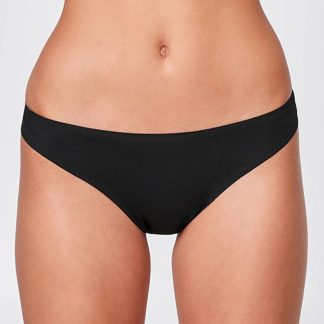 1 Target 2 Pack Bonded No Show G-String Briefs BLACK, 1 of 6