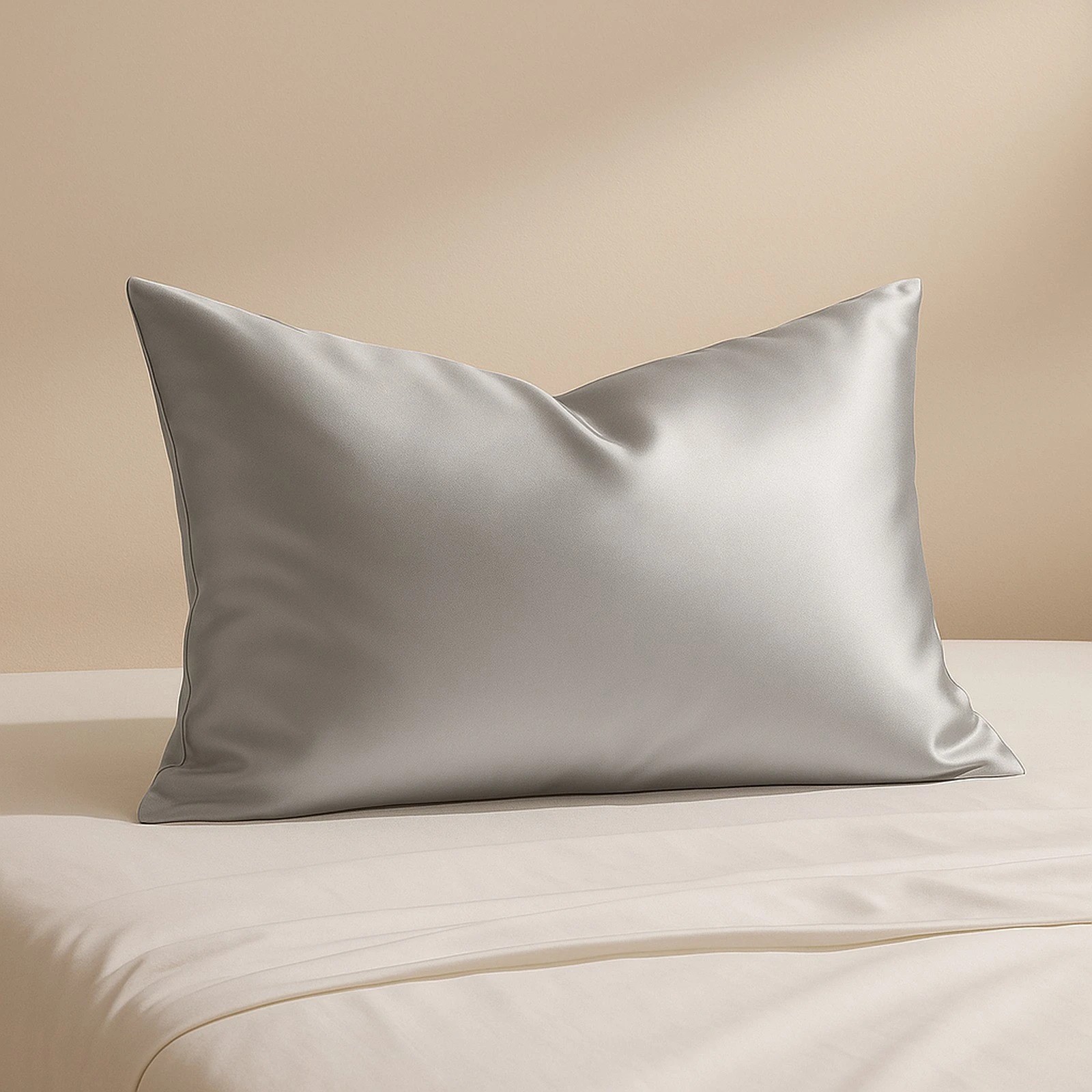4 Royal Comfort Pure Silk Pillow Case 100% Mulberry Silk Hypoallergenic Pillowcase - Silver, 4 of 10