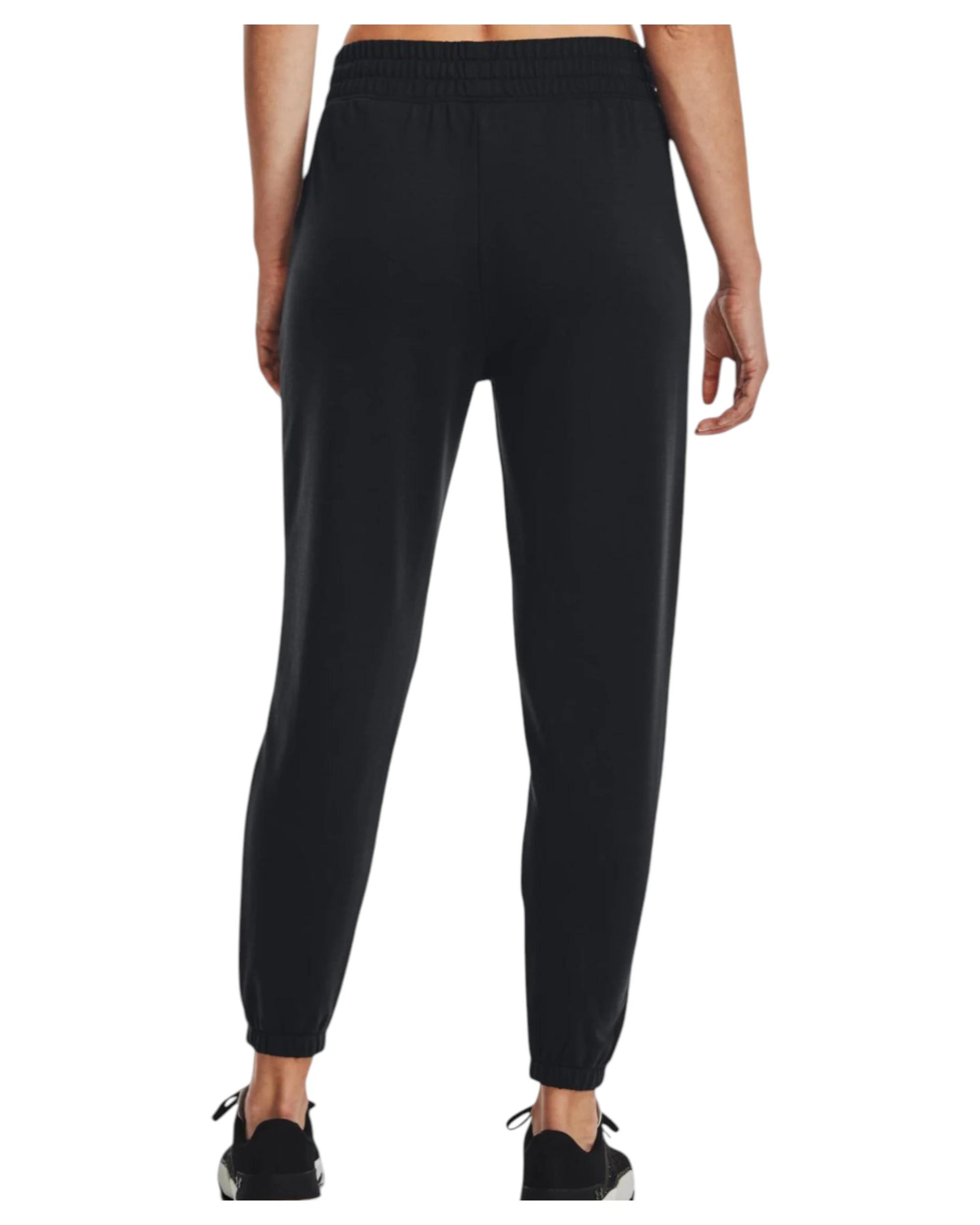 5 Under Armour Womens Rival Terry Jogger Black Athletic Trackies BLACK, 5 of 6