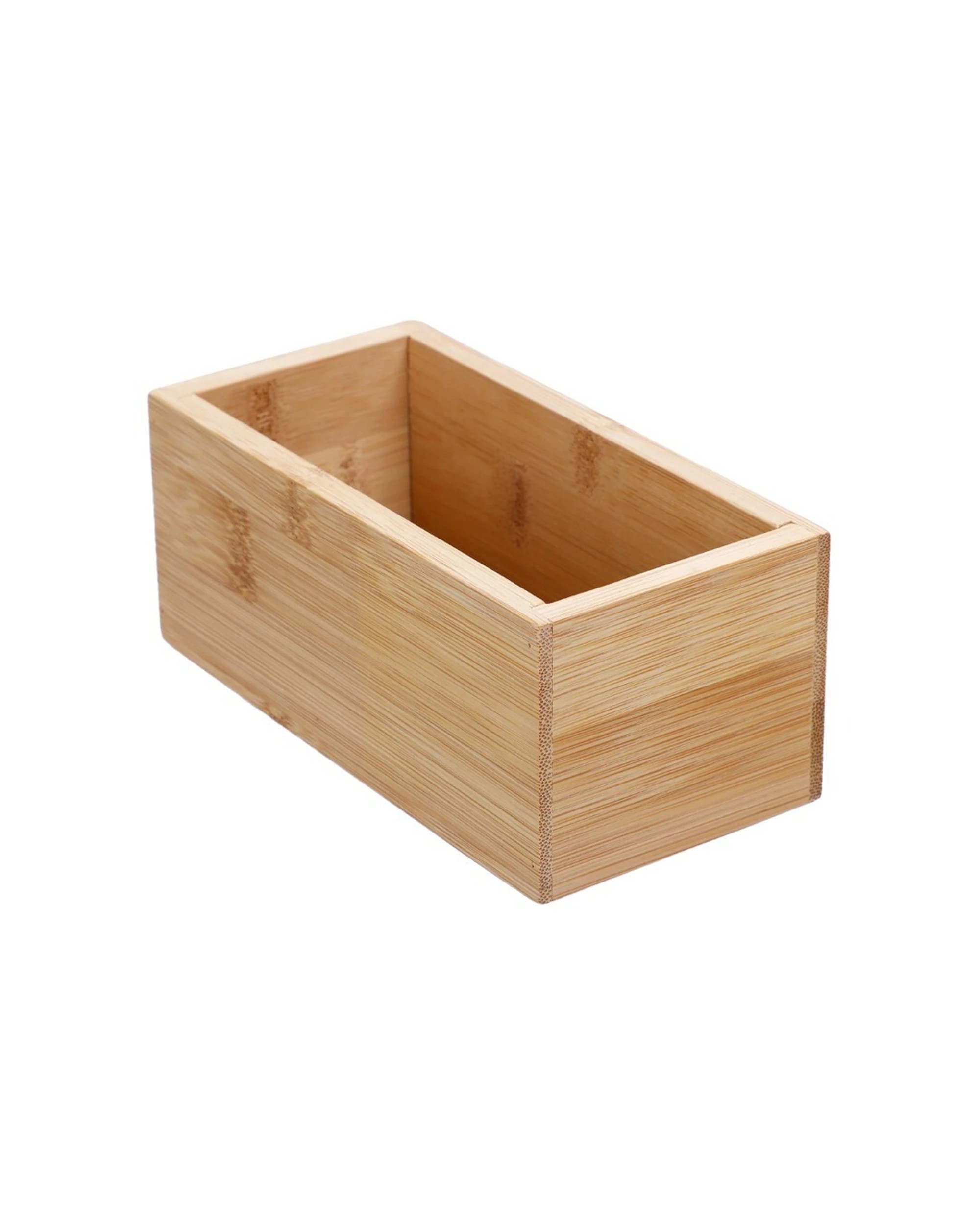 1 Boxsweden Bamboo Organisation Tray 15x7.5cm Modular Storage Tray Stackable
 - Natural, 1 of 6