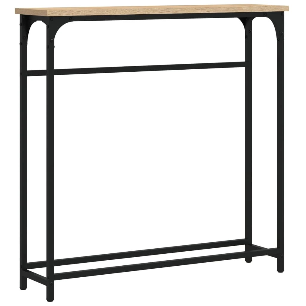 1 vidaXL Industrial Console Table Adjustable Feet - Brown, 1 of 10