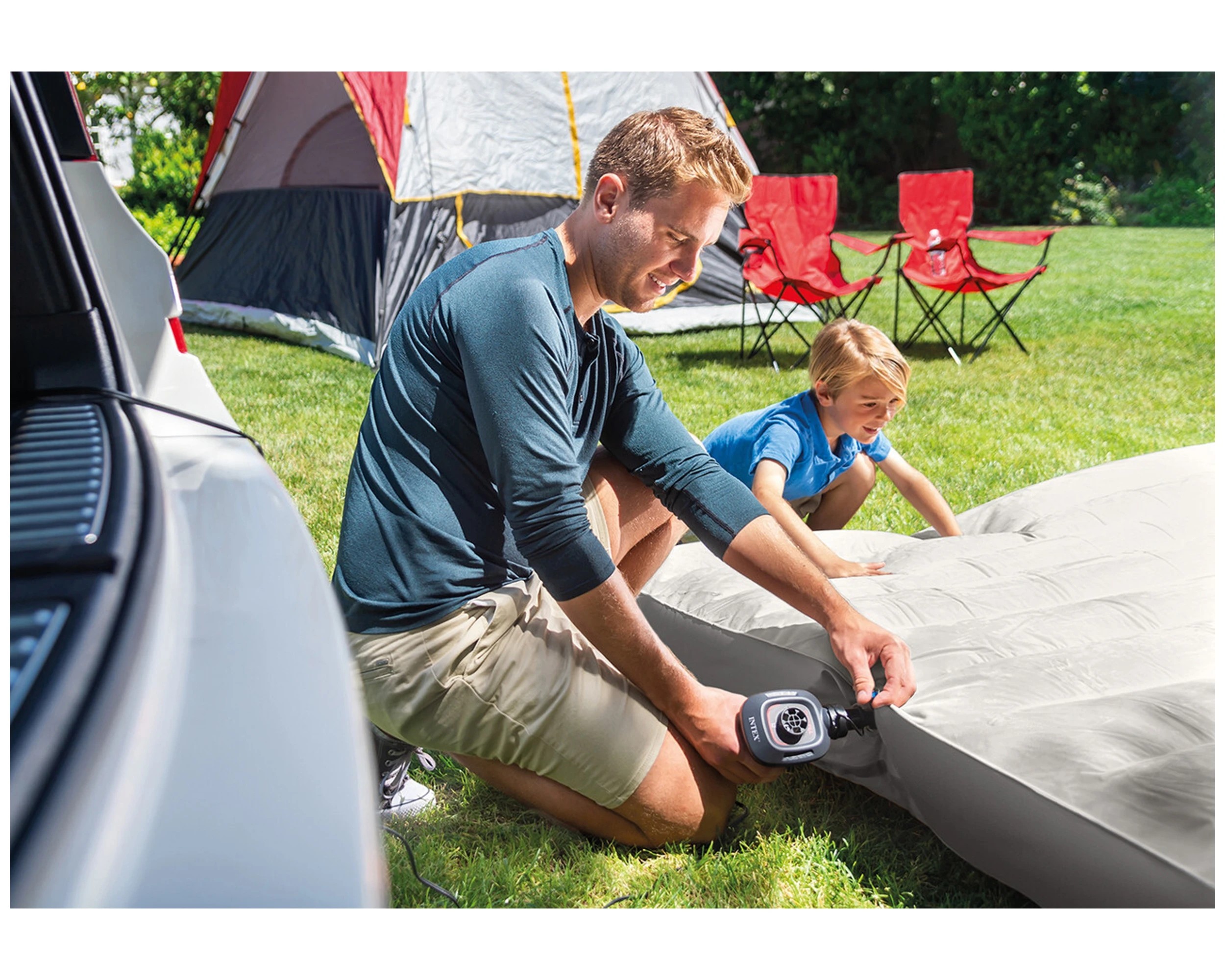 3 Intex 12 Volt Quickfill Dc Electric Air Inflating Pump Portable Air Pump, 3 of 6