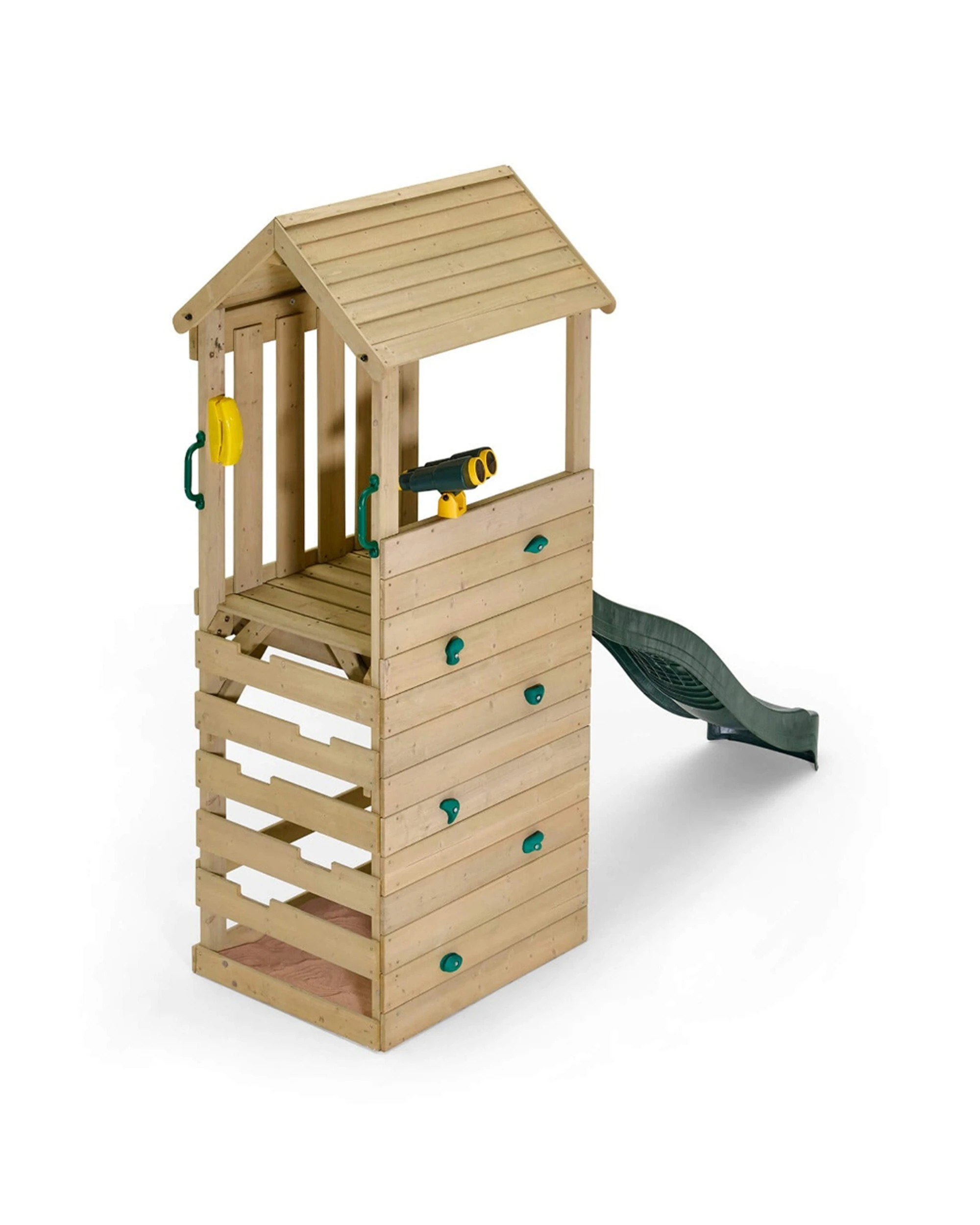 2 Plum Play Kids/Children Outdoor Lookout Tower Playcentre Wooden Climbing Frame - Green, 2 of 8