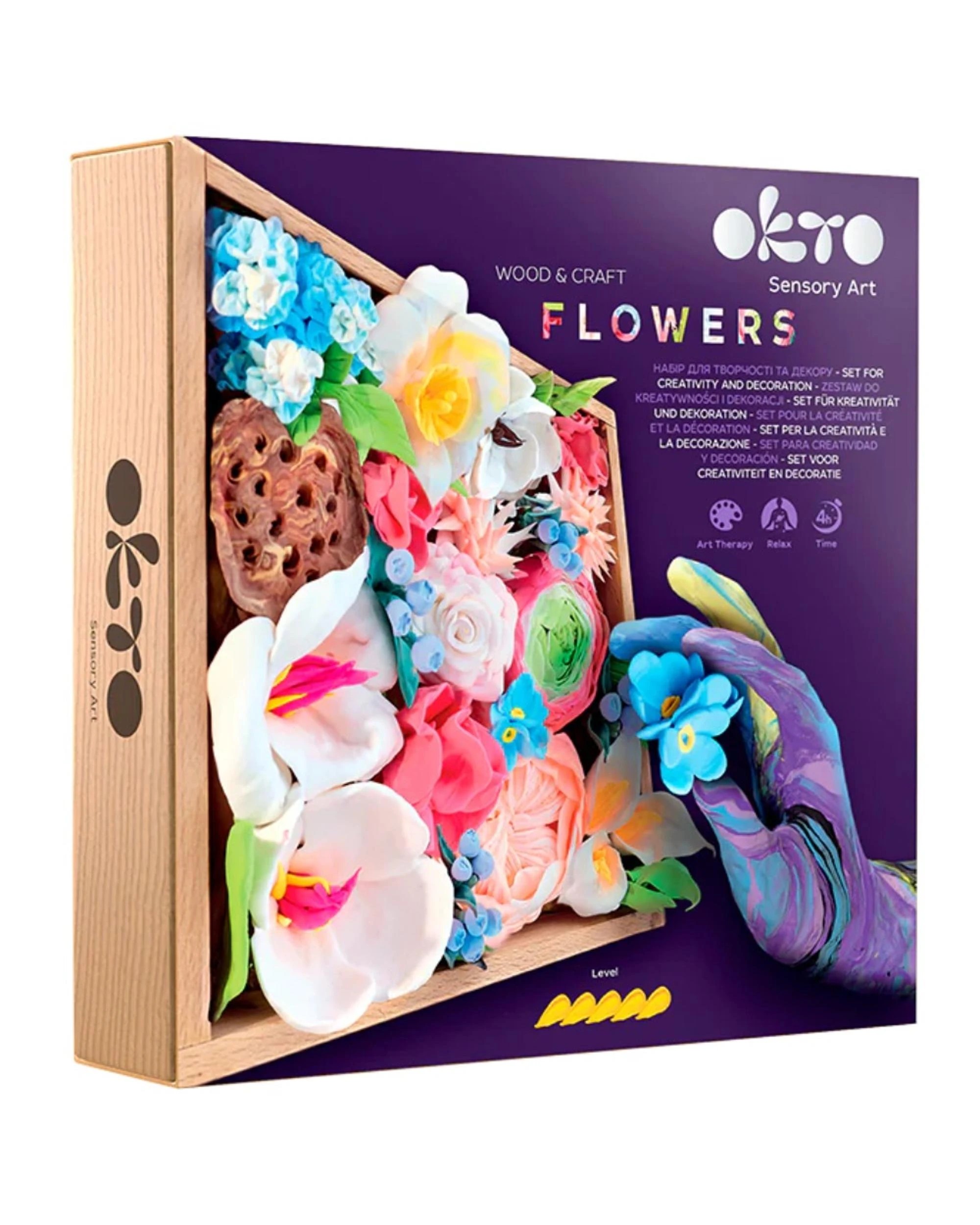 1 Okto Flowers Romance Sensory Art Wood And Craft Creative Set, 1 of 6